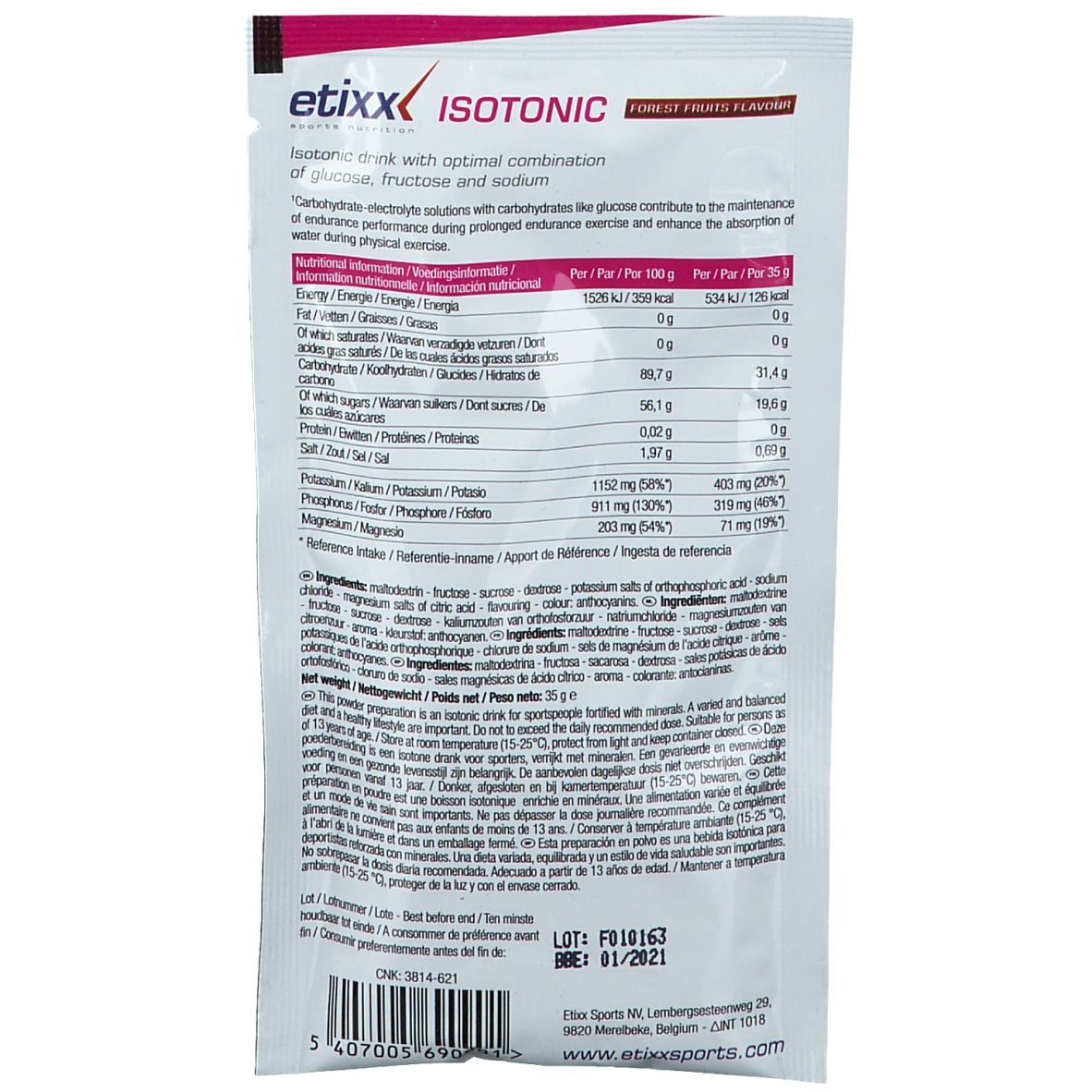 Etixx Isotonic Forest Fruit OFFERT