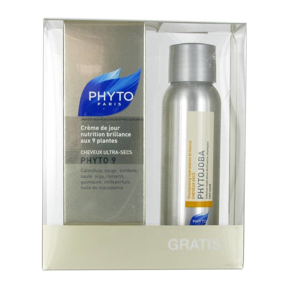 Phyto 9 Dagcrème Zeer Droog Haar + Phytojoba Shampoo 50ml Gratis