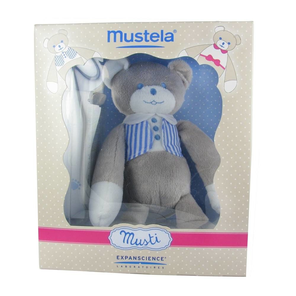 Mustela Musti Eau de Soin zonder Alcohol + Gratis Knuffel Jongen
