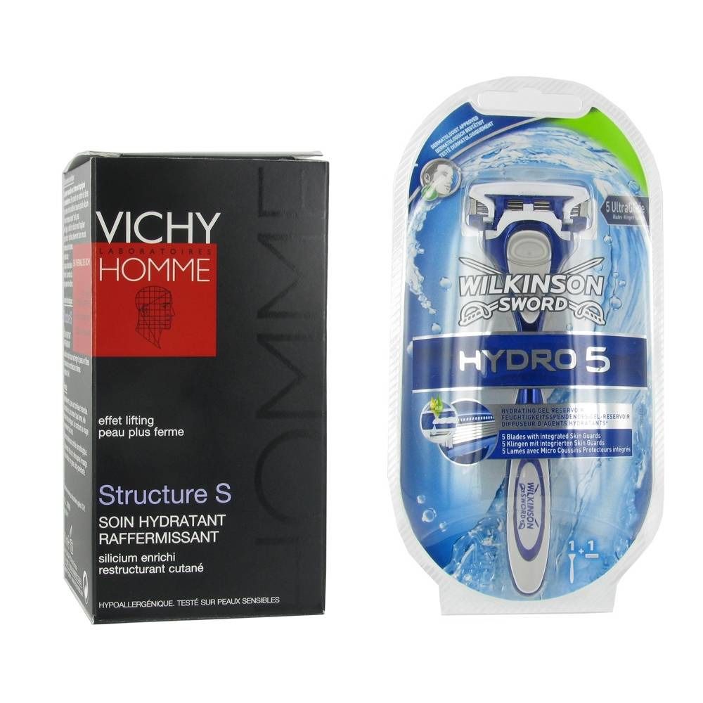Vichy Homme Structure S + Wilkinson Hydro 5 Lame De Rasoir Gratuit