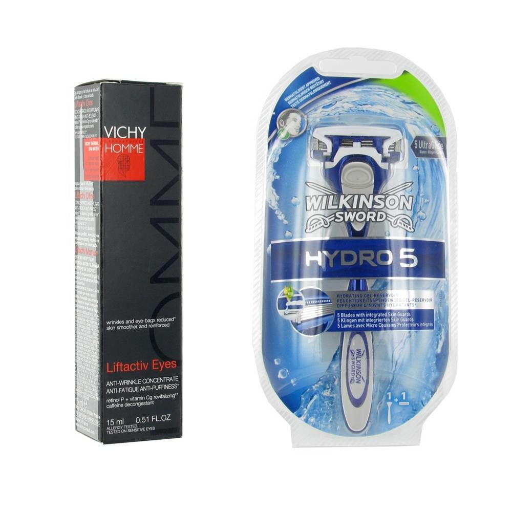 Vichy Homme Liftactiv Ogen + Gratis Wilkinson Hydro 5 Scheermesje