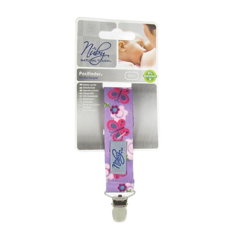 Nuby Natural Touch Sucette Ruban Violet
