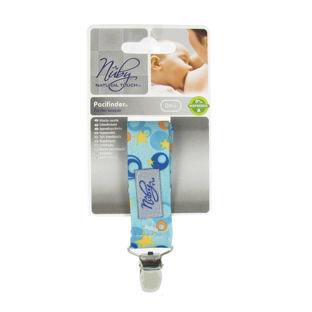Nuby Natural Touch Sucette Etoiles Bleues Claire