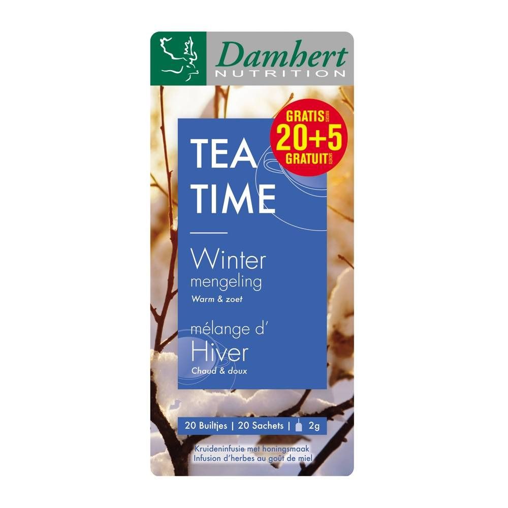 Damhert Tea Time Thee Wintermengeling Promo + 5 zakjes Gratis