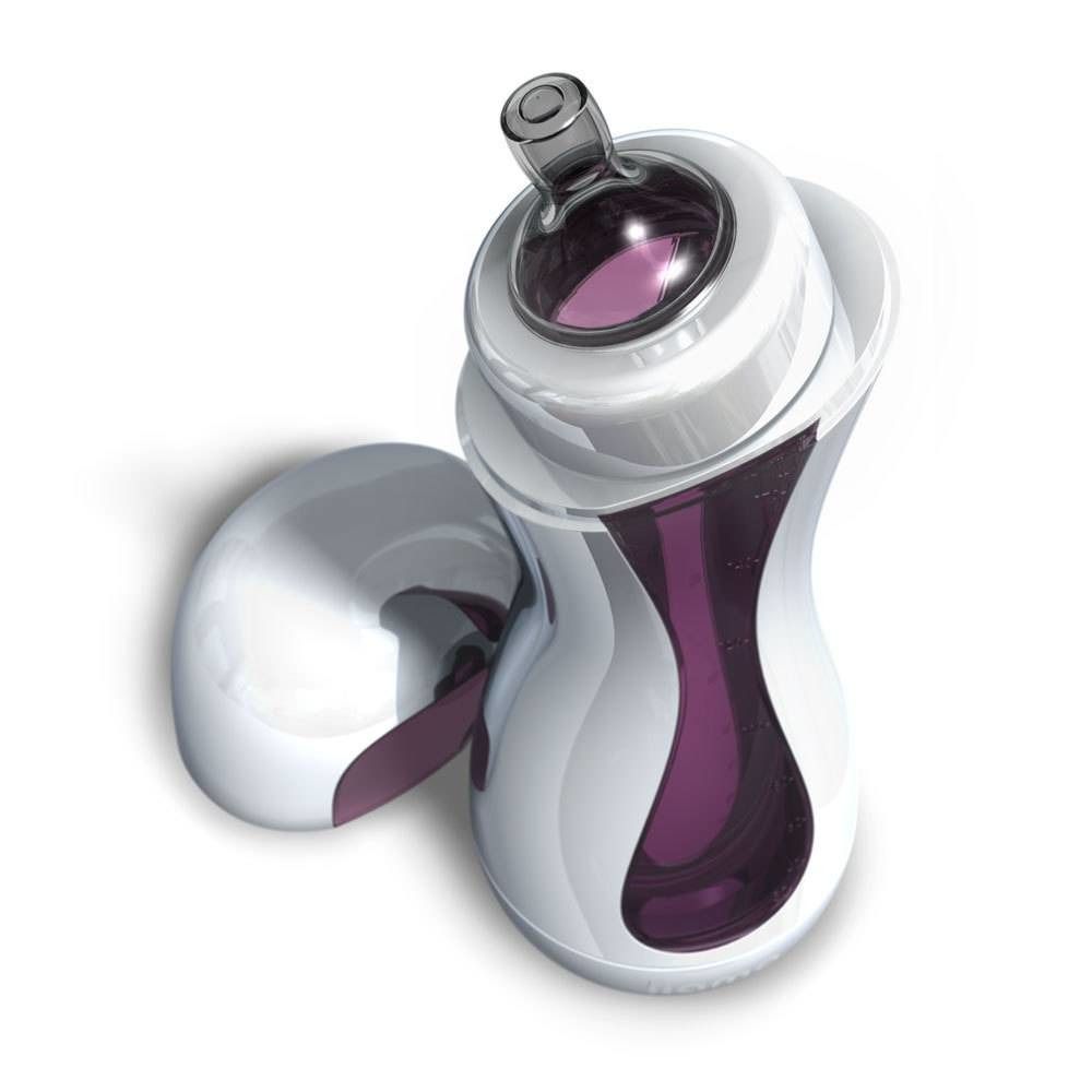 iiamo Go Auto-Chauffant Biberon Blanc/Rose