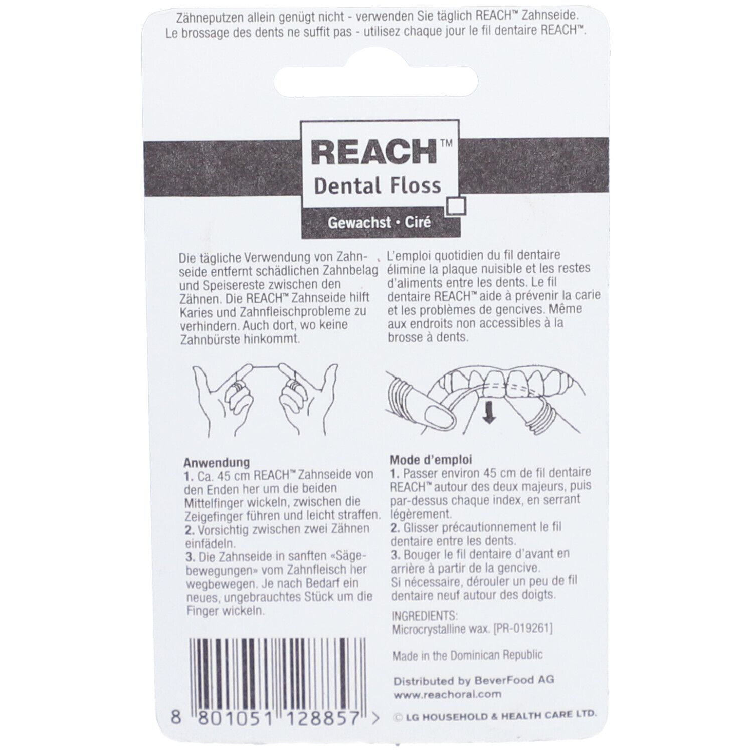 REACH™ Gewaxt flosdraad 200 m