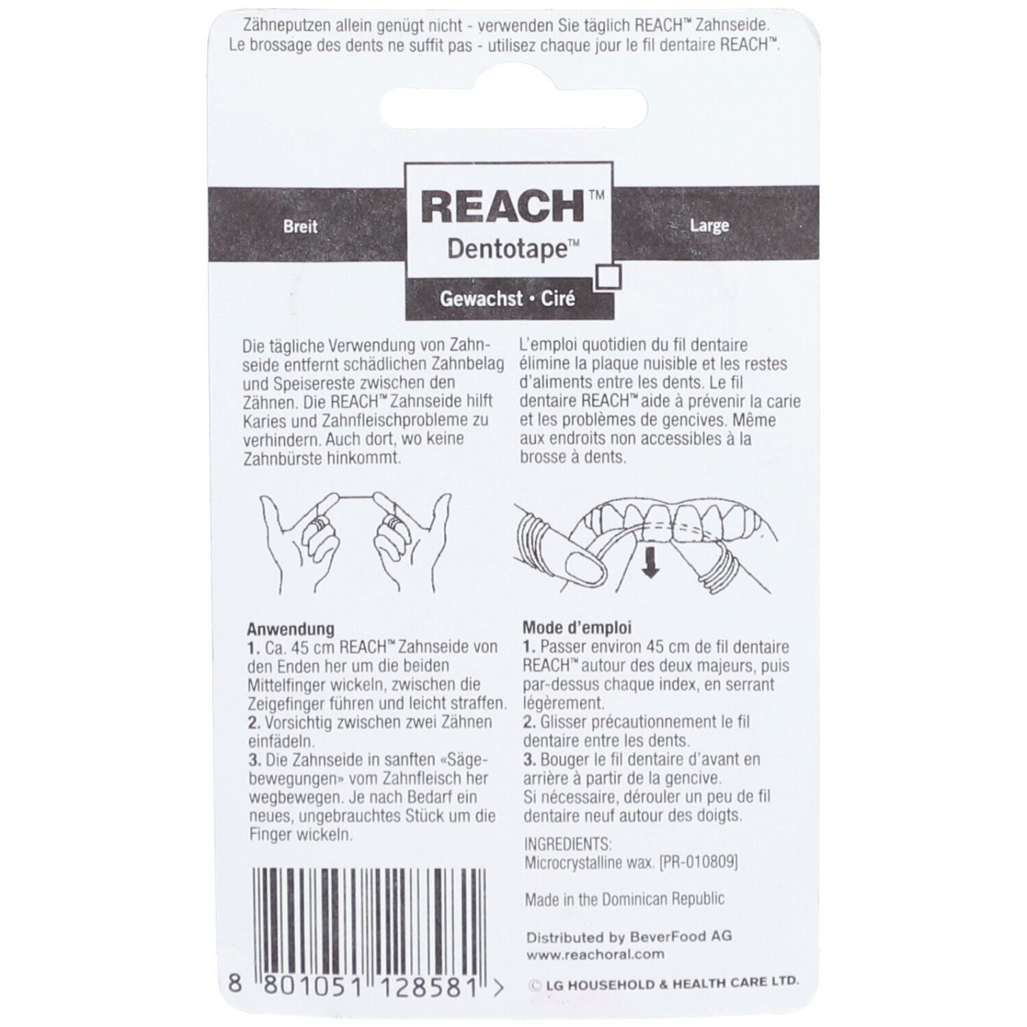 REACH™ Gewaxt flosdraad 100 m
