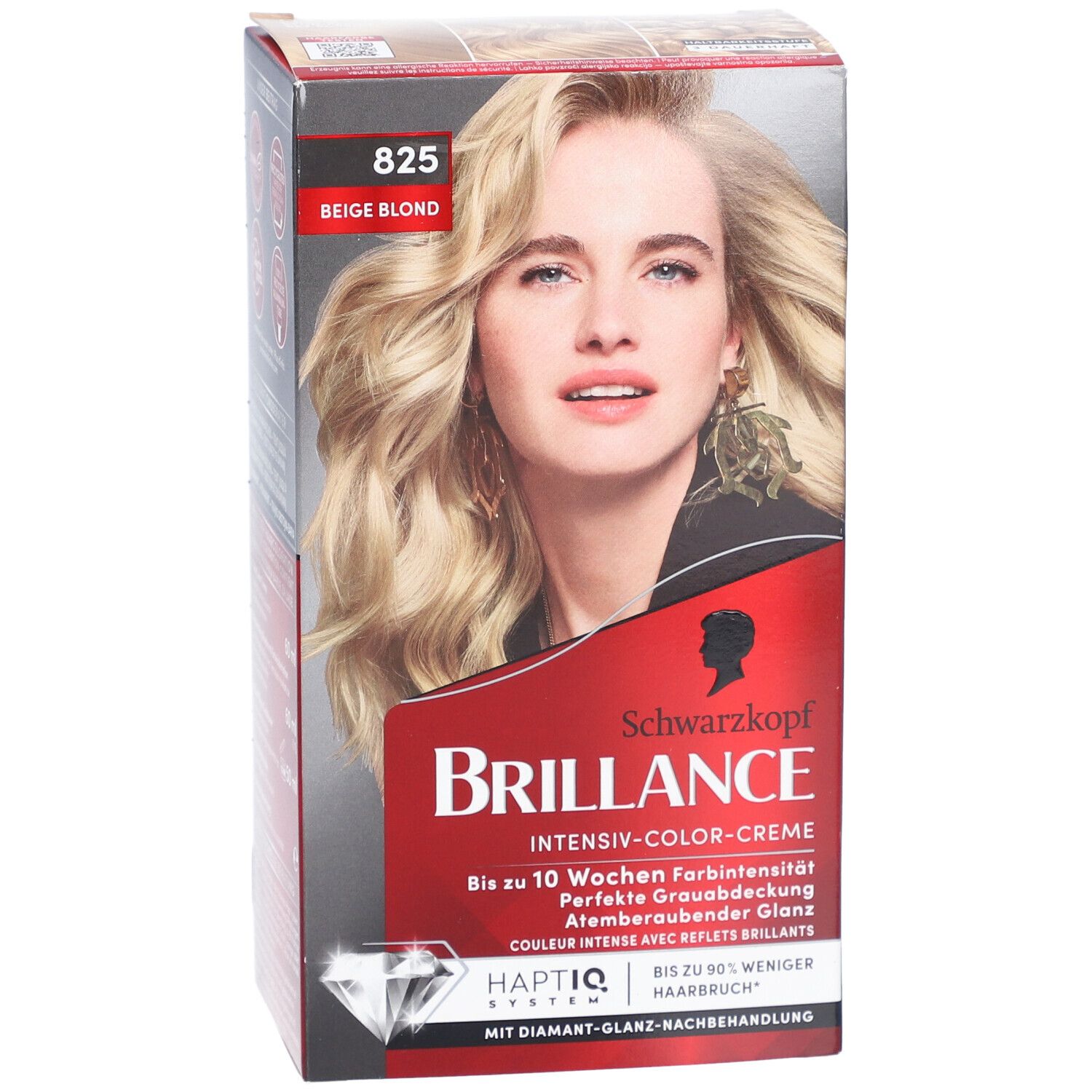 Schwarzkopf® Brillance 825 Beige Blond - Intense kleur met dubbele diamantglans