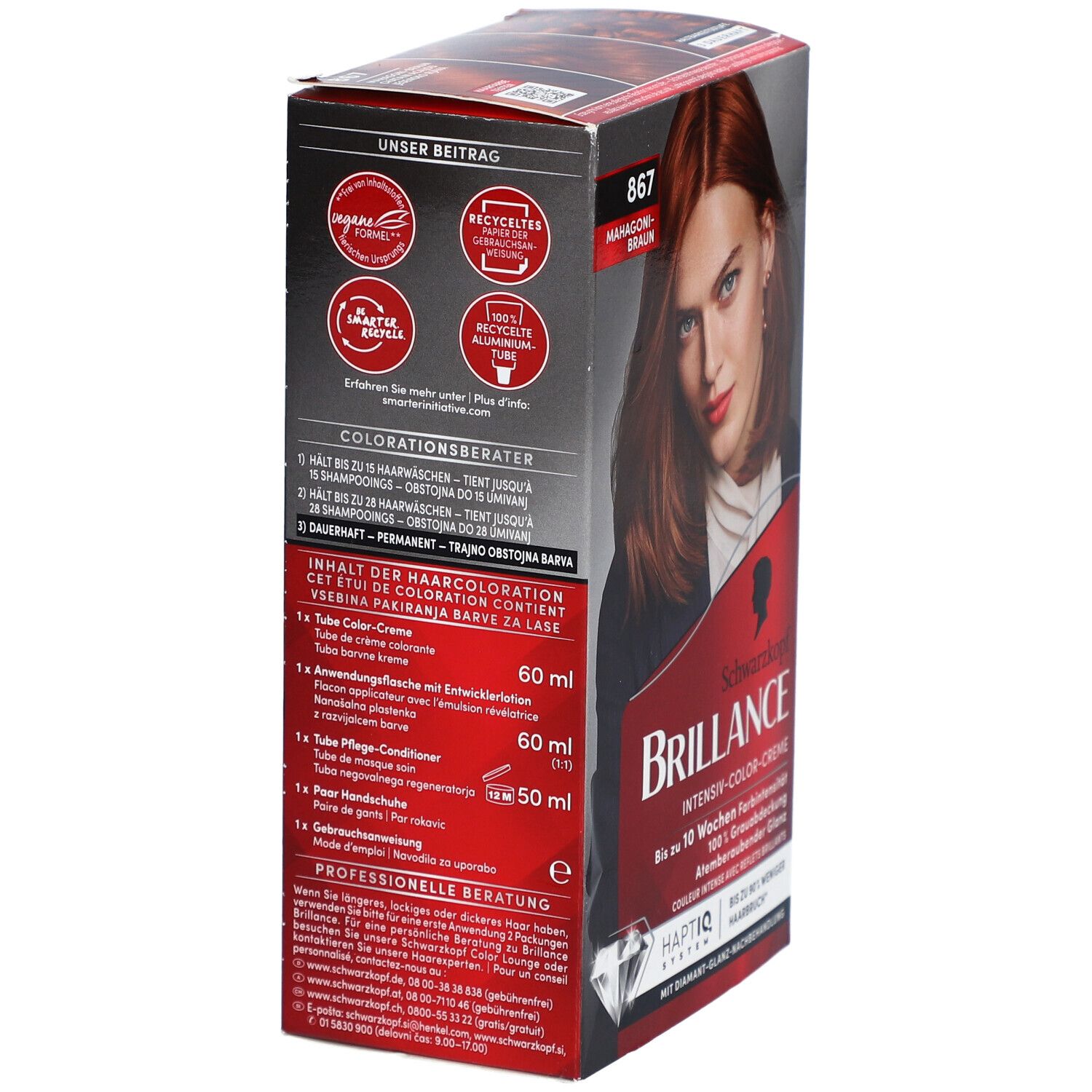 SCHWARZKOPF Brillance 867 brun acajou