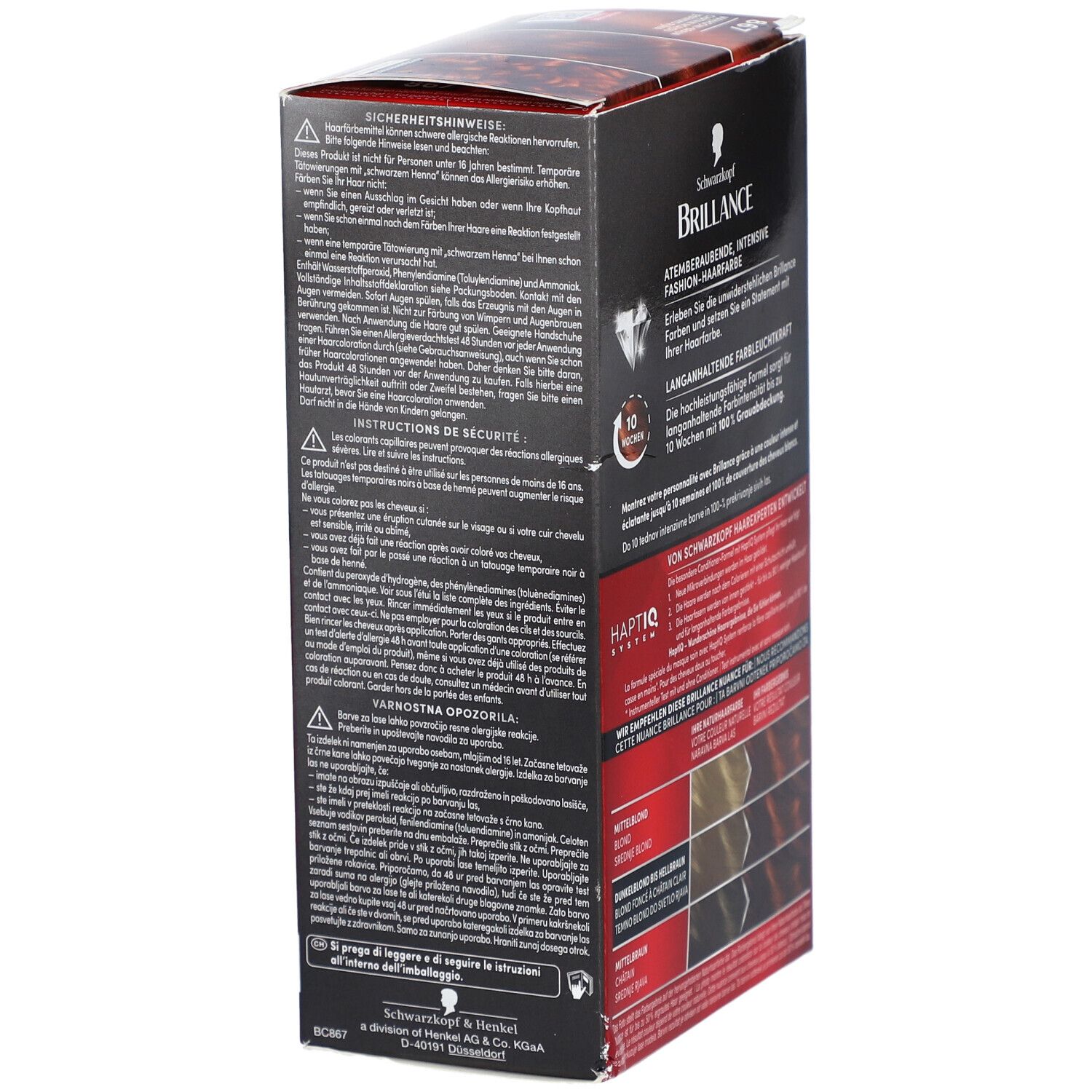 SCHWARZKOPF Brillance 867 brun acajou