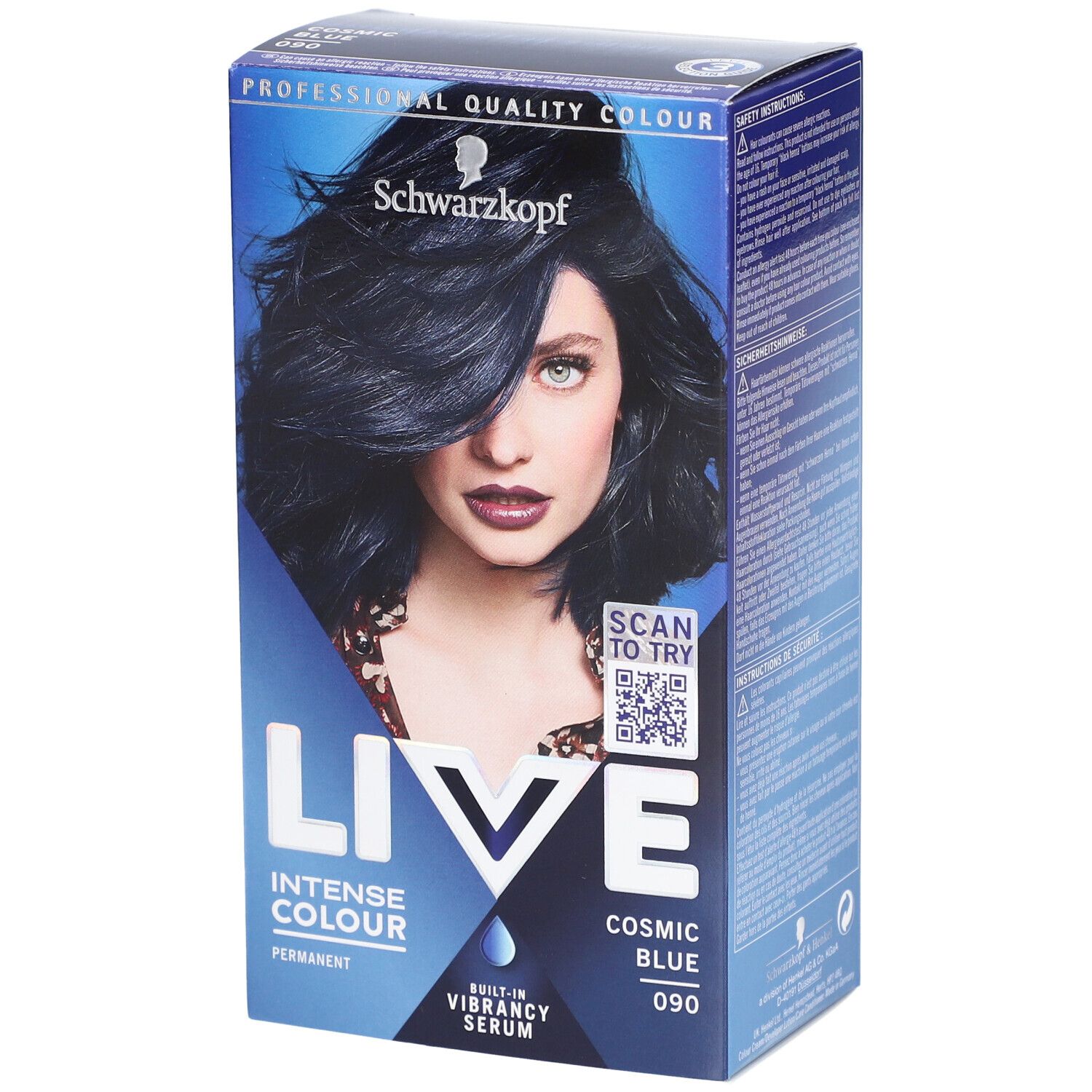 Schwarzkopf LIVE Kleur Permanent 090 Kosmisch Blauw