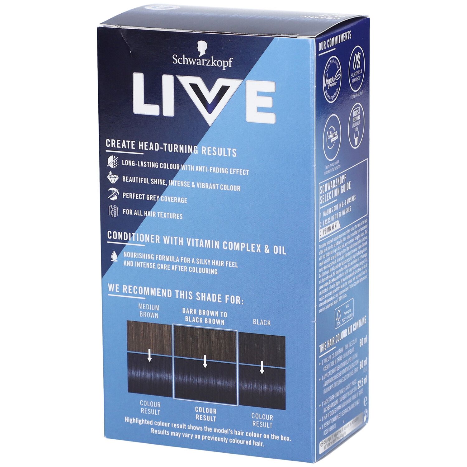 Schwarzkopf LIVE Kleur Permanent 090 Kosmisch Blauw