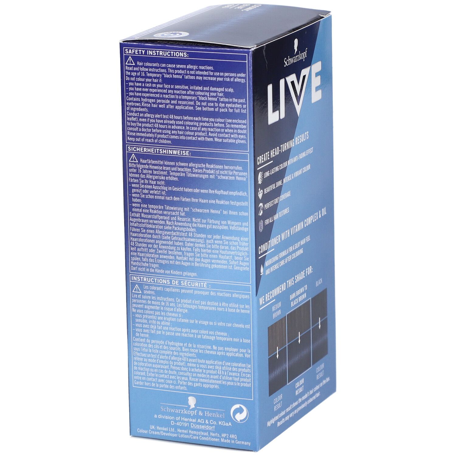 Schwarzkopf LIVE Kleur Permanent 090 Kosmisch Blauw