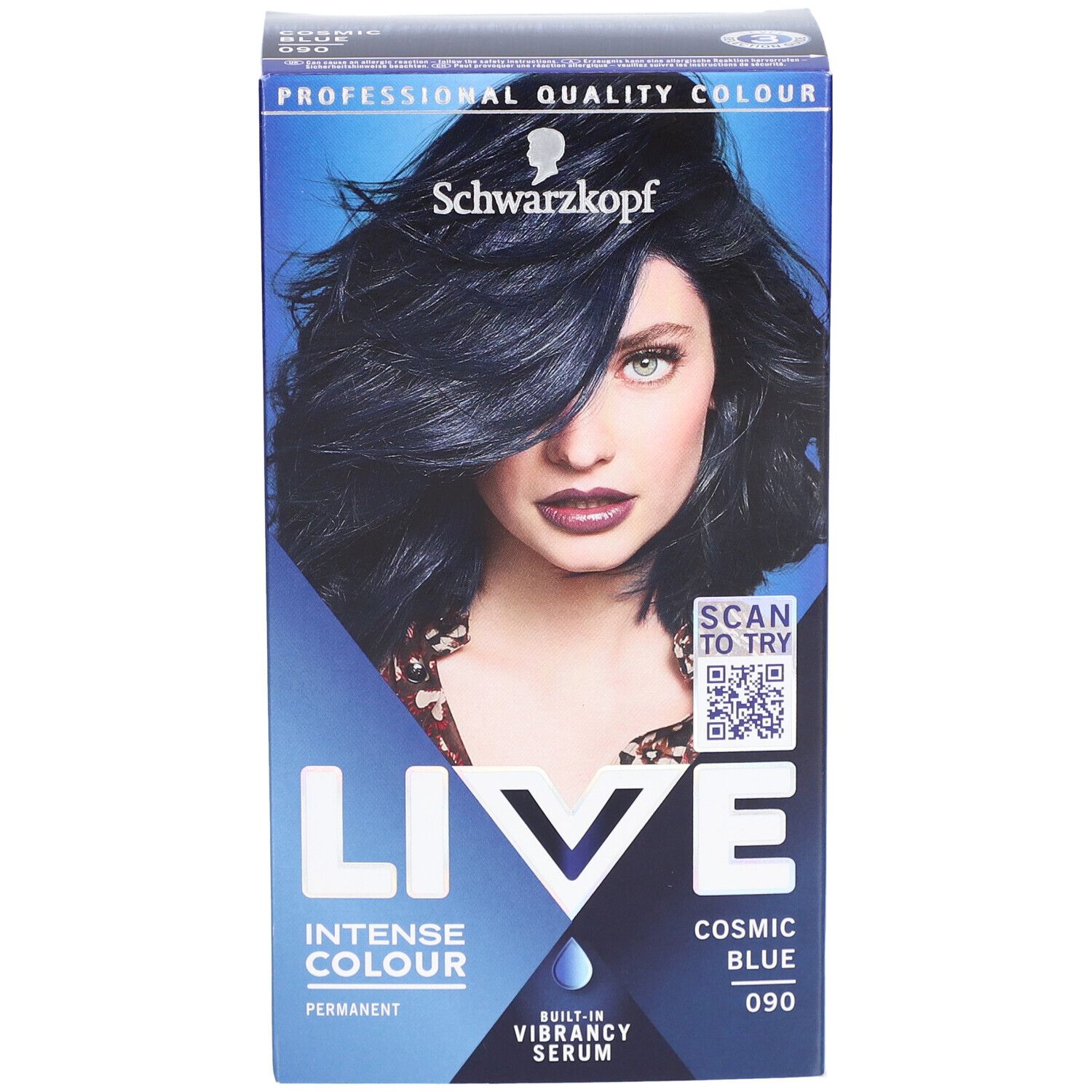 Schwarzkopf LIVE Kleur Permanent 090 Kosmisch Blauw
