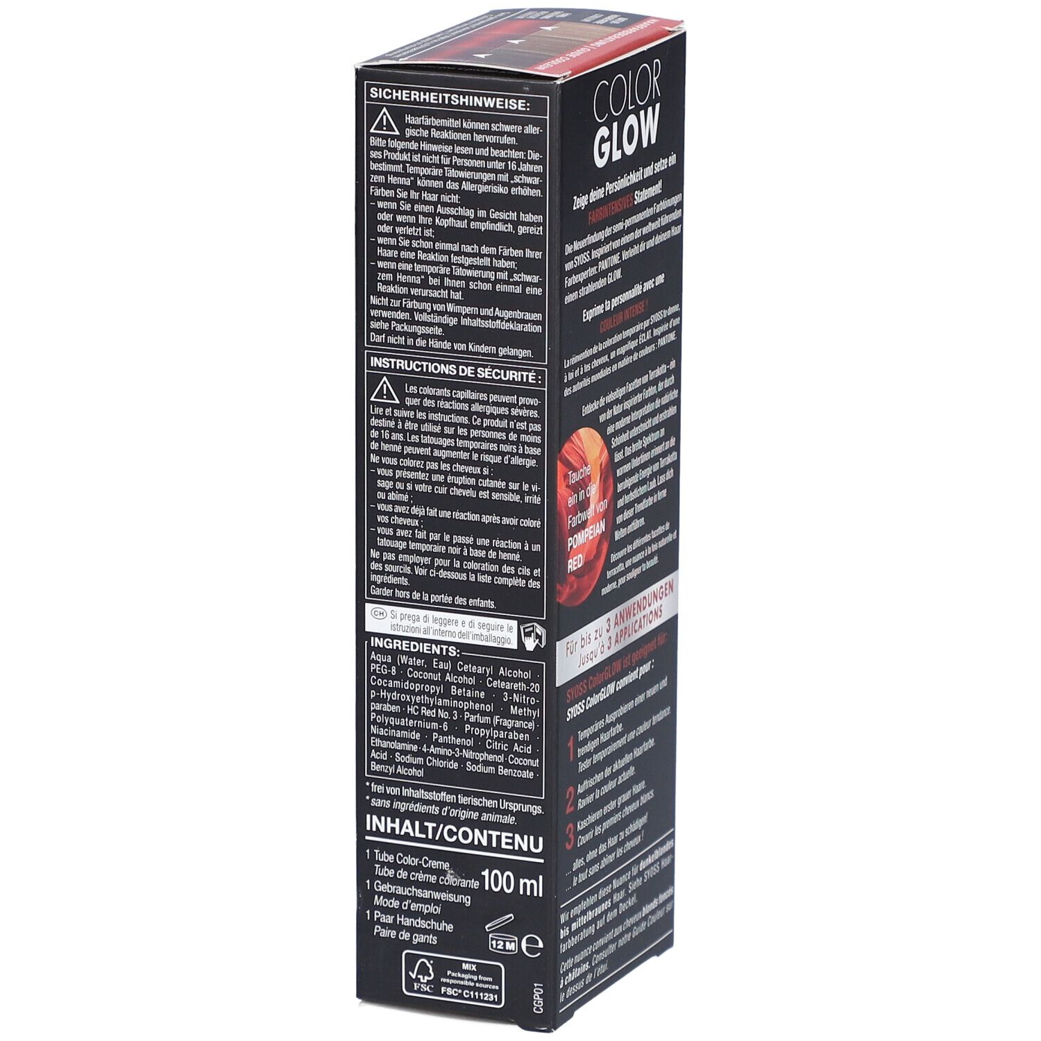 Syoss® Permanent Colour 18-1658 Pompei Red - Intens, langhoudend rood