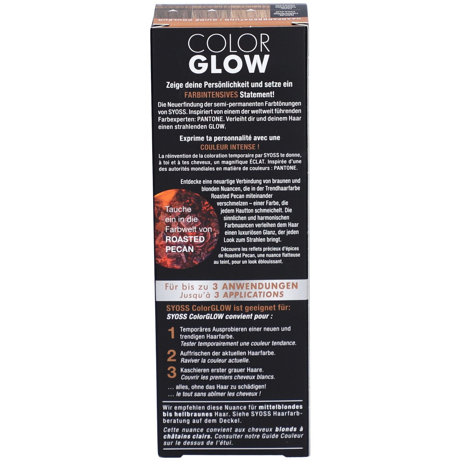 SYOSS Color Glow kleurn Haarkleuring Geroosterde Pecannoot