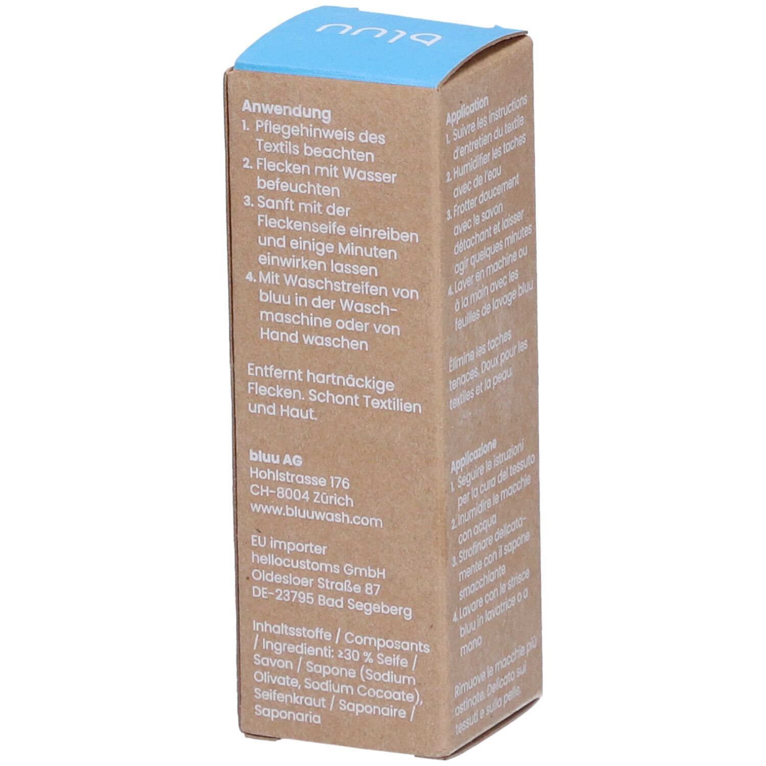 BLUU Savon détachant pour plus d'efficacité