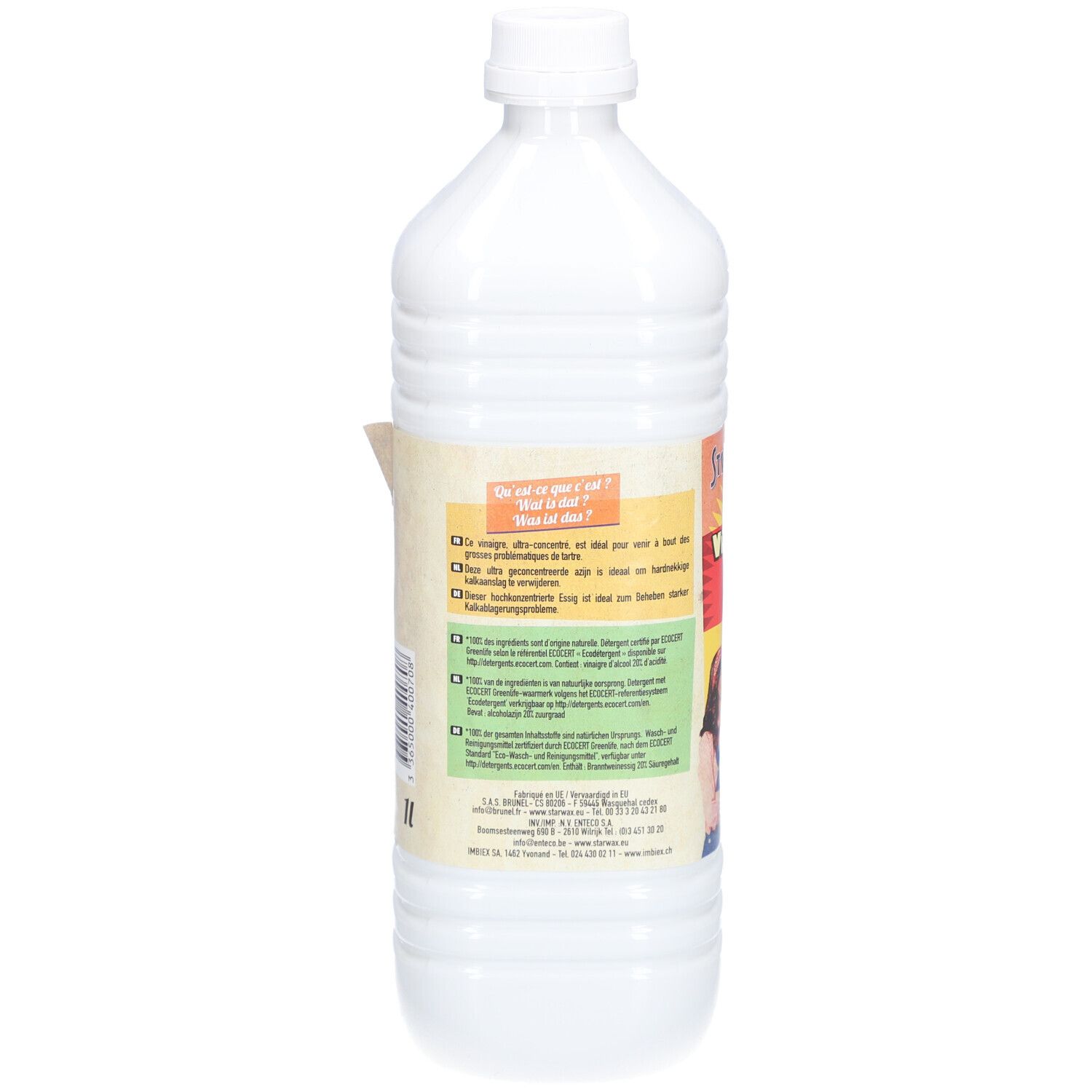 STARWAX Vinaigre blanc 20° sans parfum