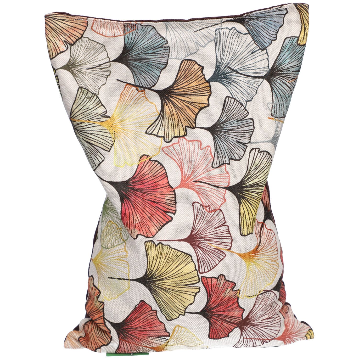 HIMMELGRÜN® Coussin aux noyaux de cerise 30 x 20 cm Feuilles de Ginkgo
