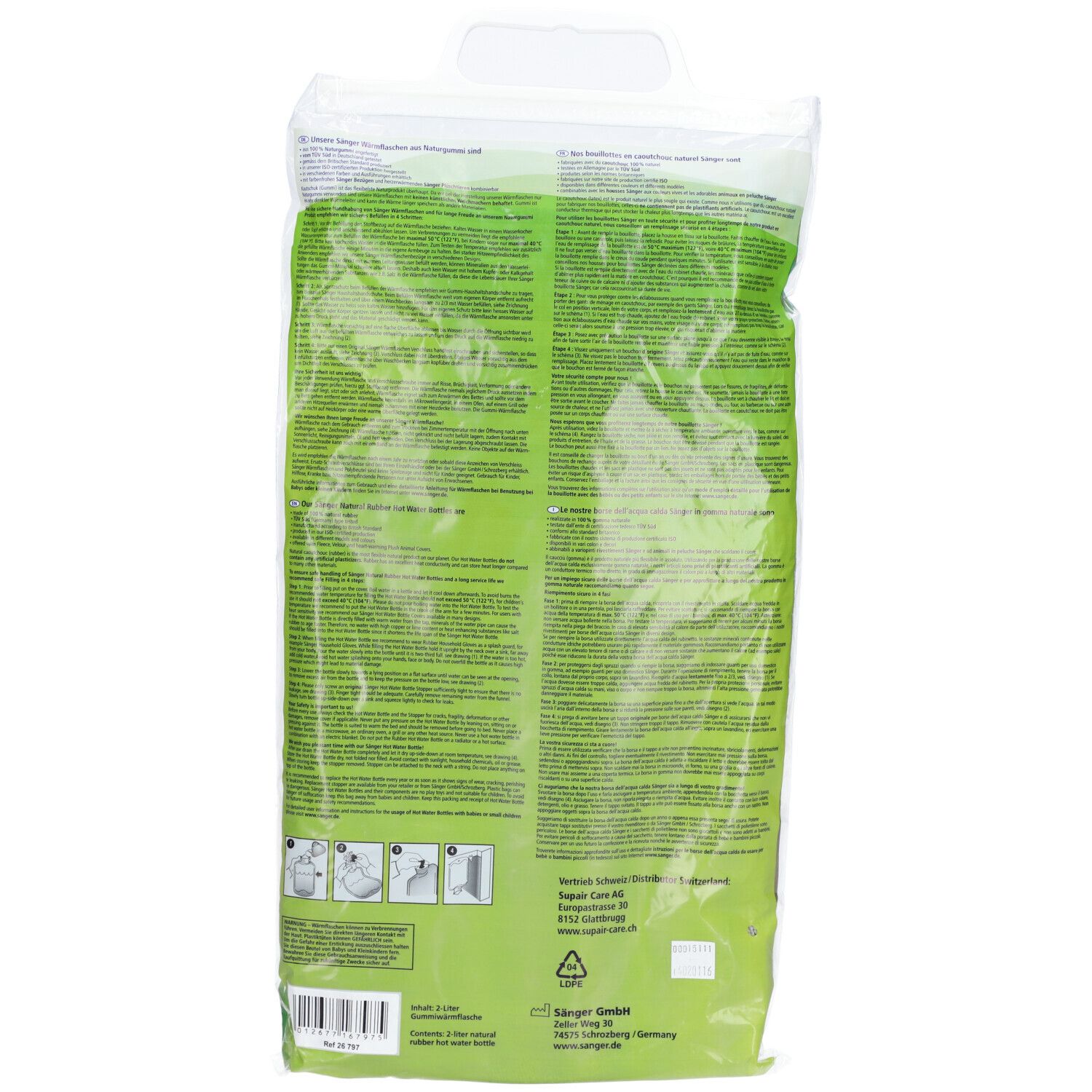 Sänger Bouillotte en Polaire 2L – Lapin