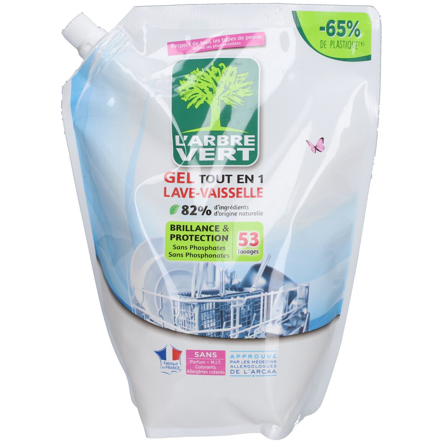 L'ARBRE VERT Navulling All-in-1 Gel Vaatwasser