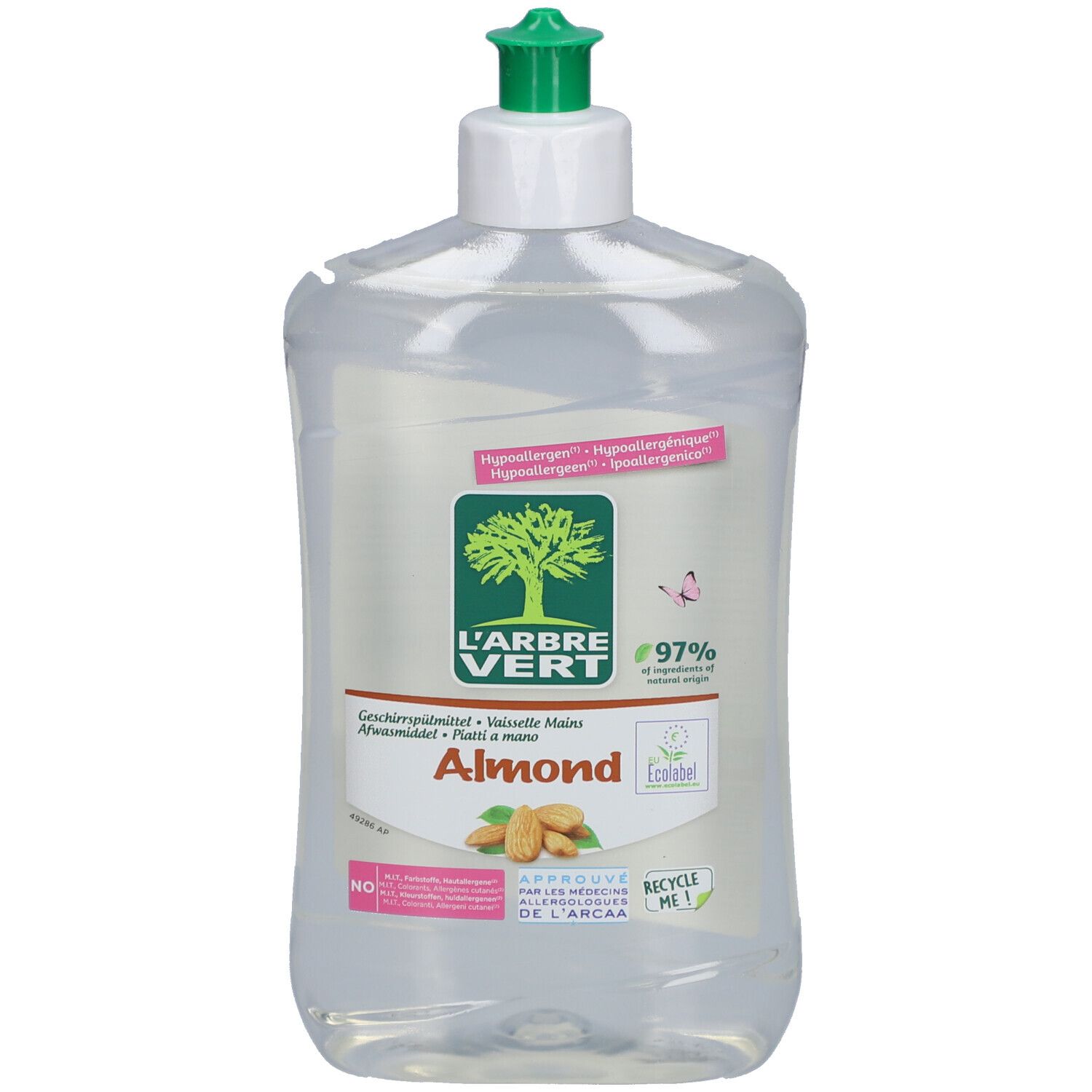 L'ARBRE VERT Liquide Vaisselle Amande