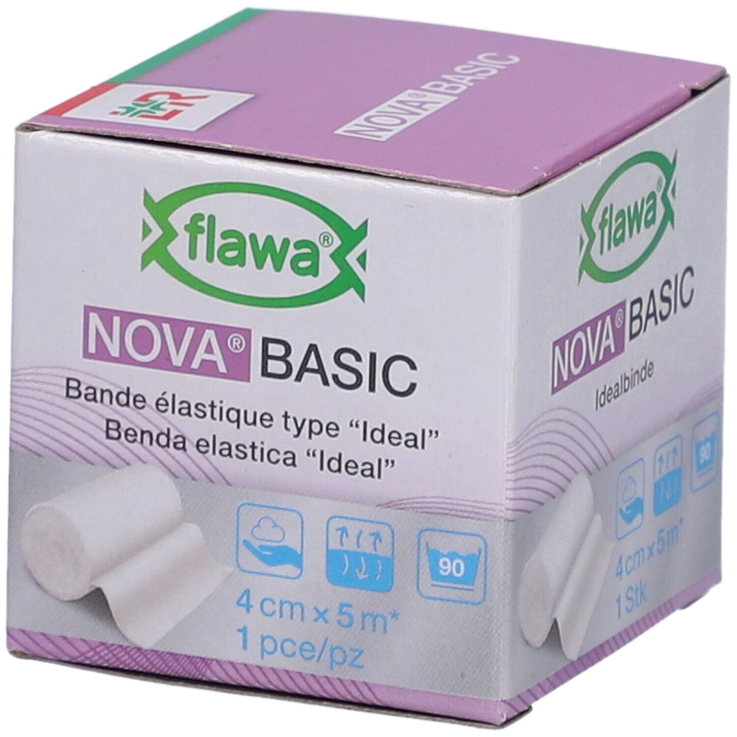 flawa® Nova® Basic Bande élastique type "Ideal" 4 cm x 5 m