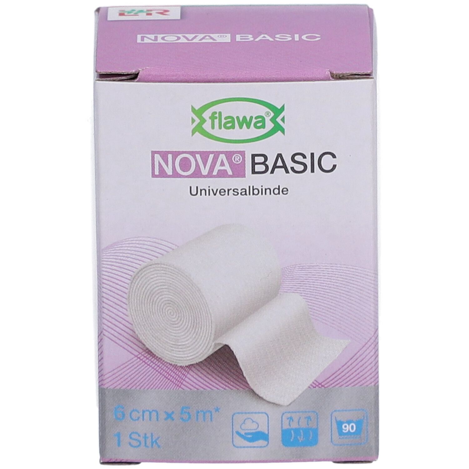 FLAWA Nova Basic elastisch Ideaalbinde 6 cm x 5 m