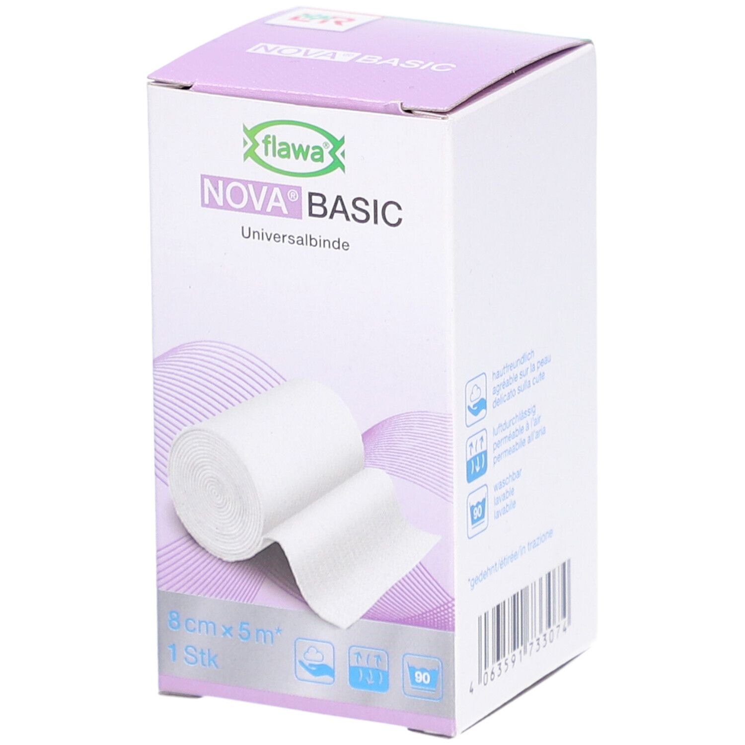 flawa® Nova® Basic Bande élastique type "Ideal" 8 cm x 5 m