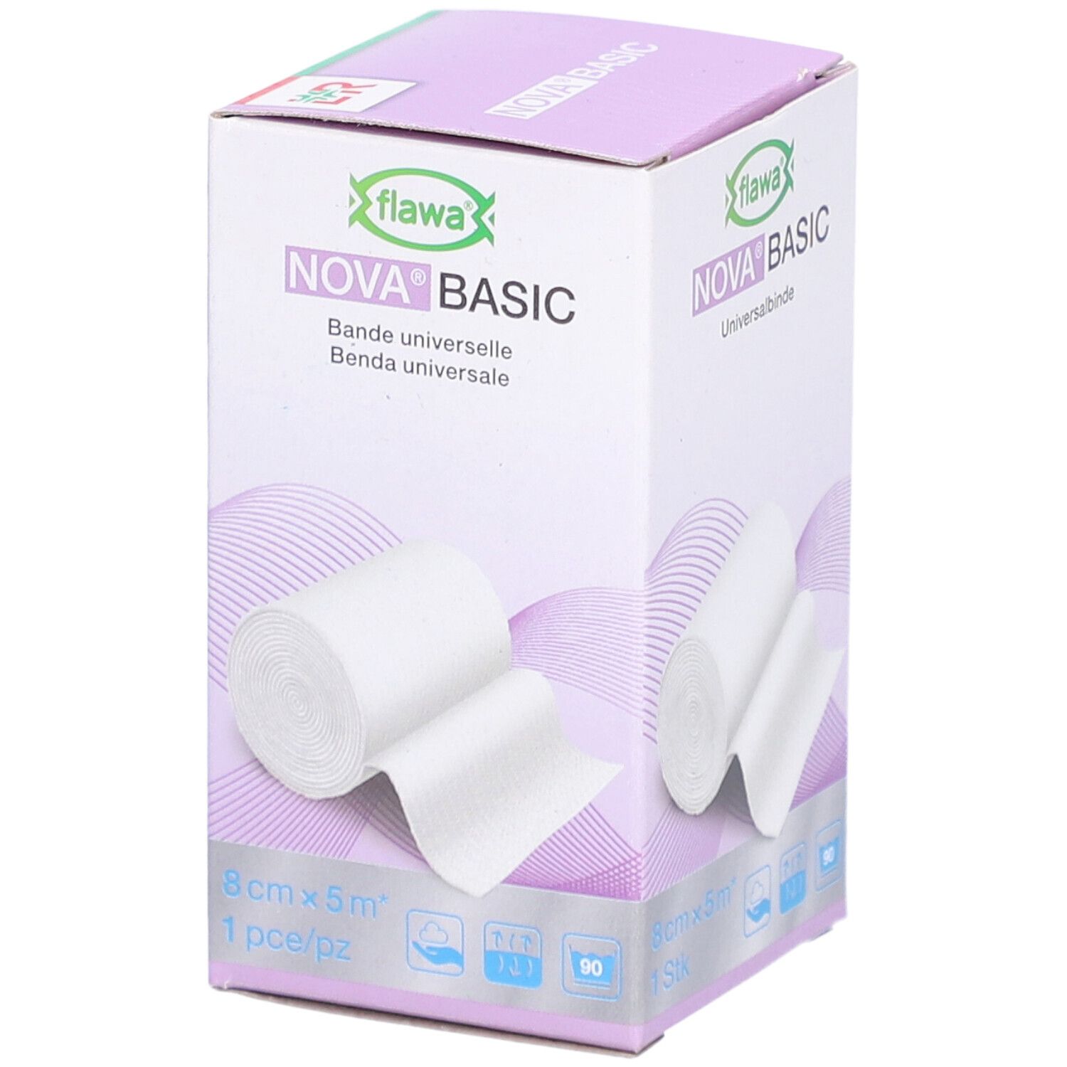 flawa® Nova® Basic Bande élastique type "Ideal" 8 cm x 5 m