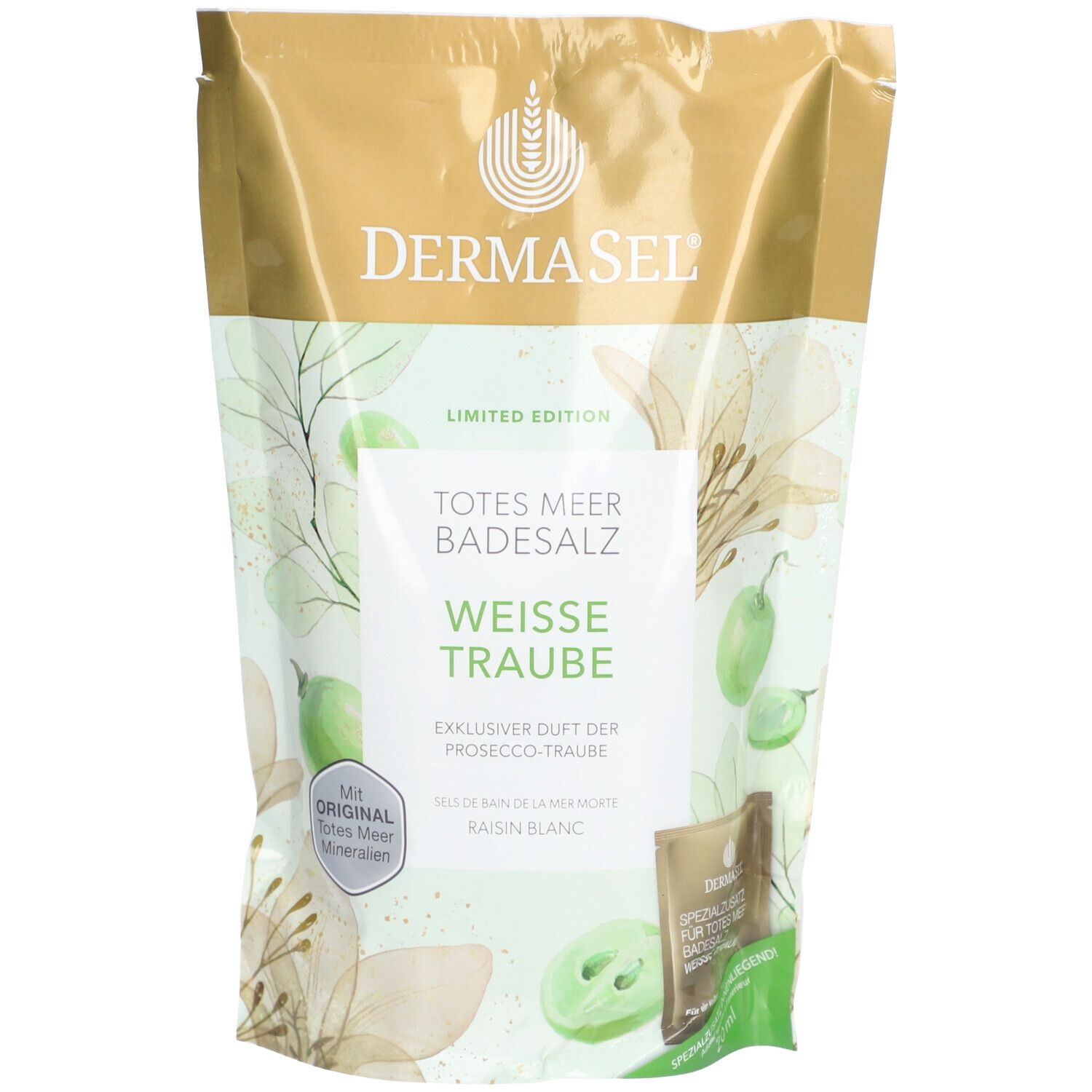 DERMASEL® Dode Zee Badzout Witte Druif