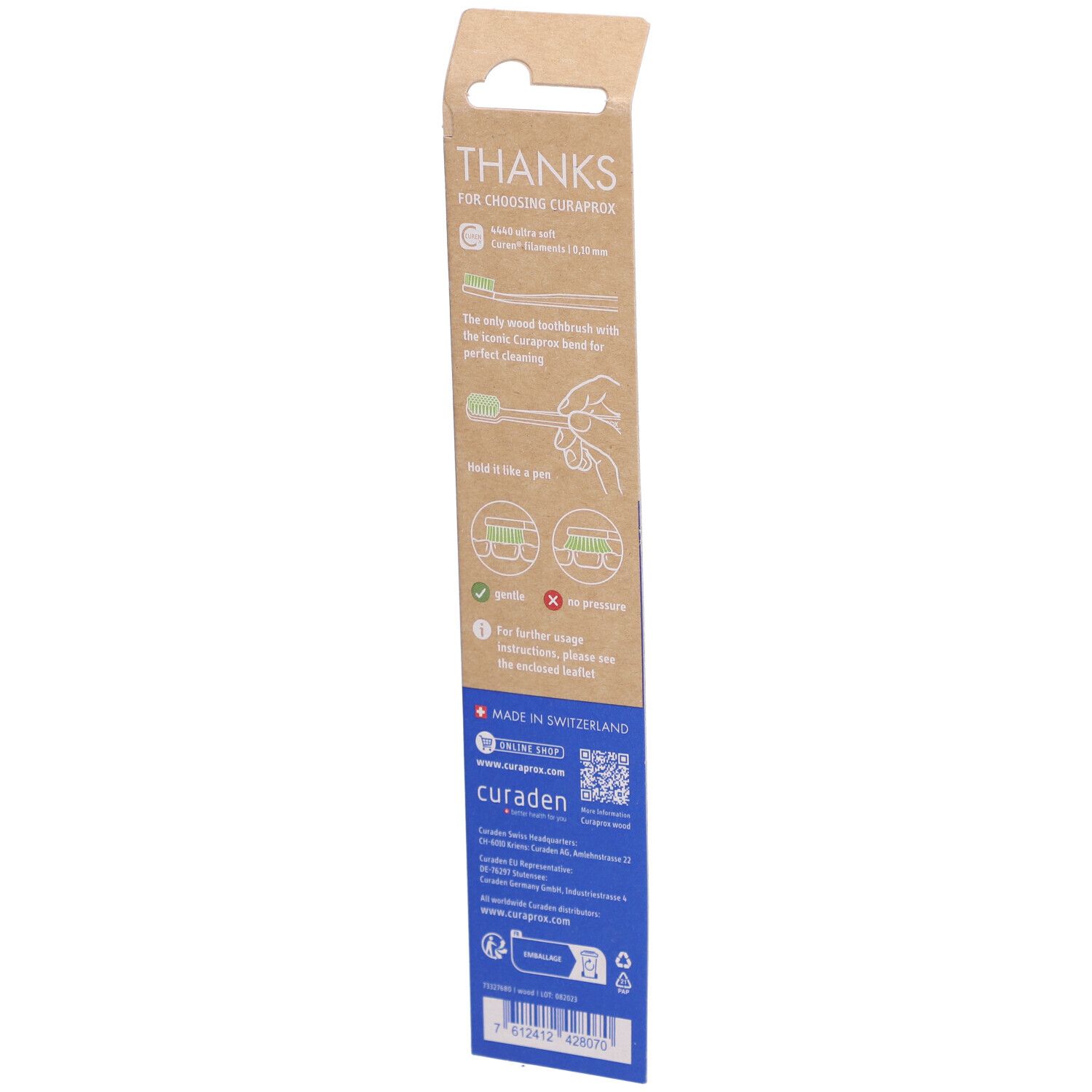 Curaprox Brosse à Dents Bois Ultra Souple