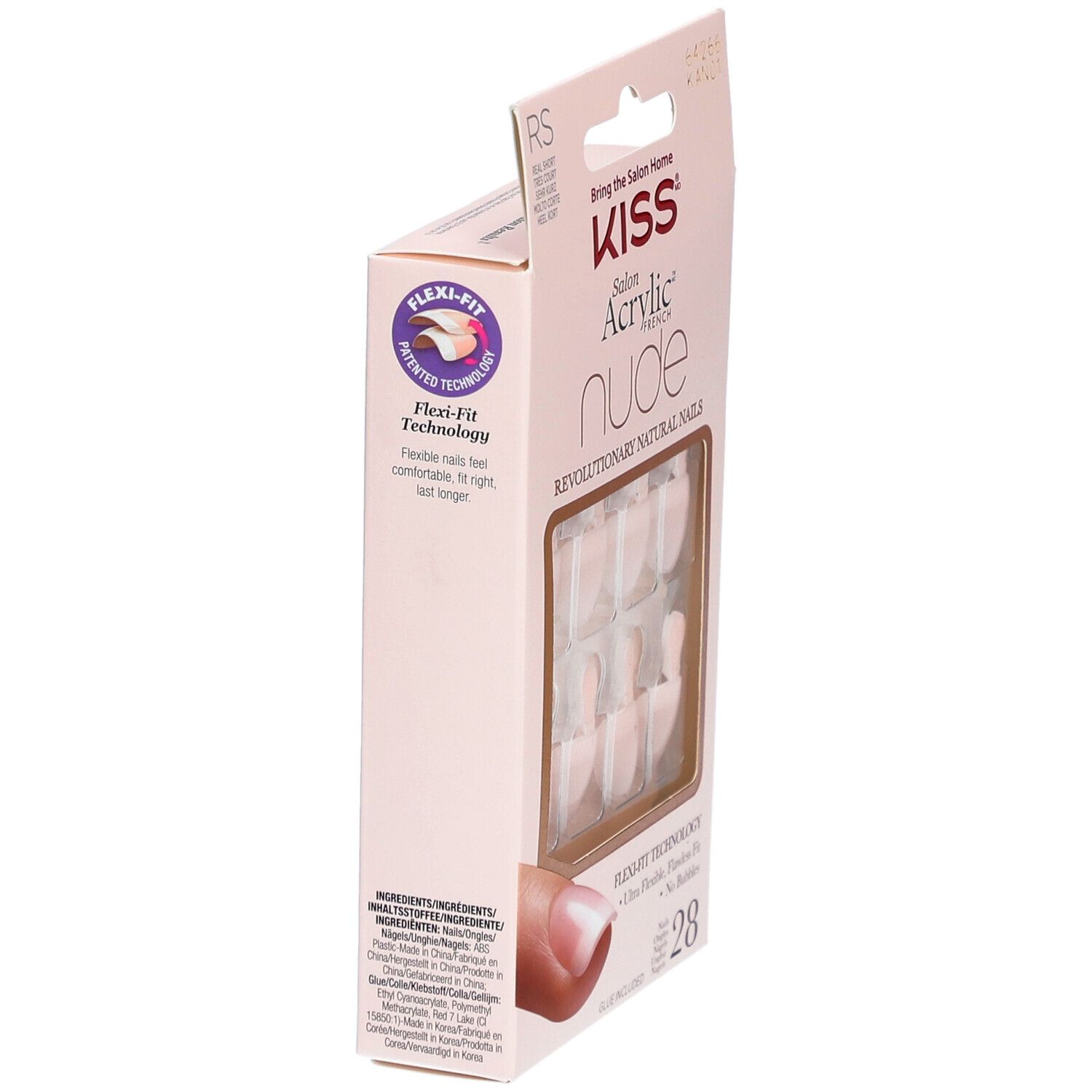 Kiss Salon Acrylic Kit Faux Ongles French Nude