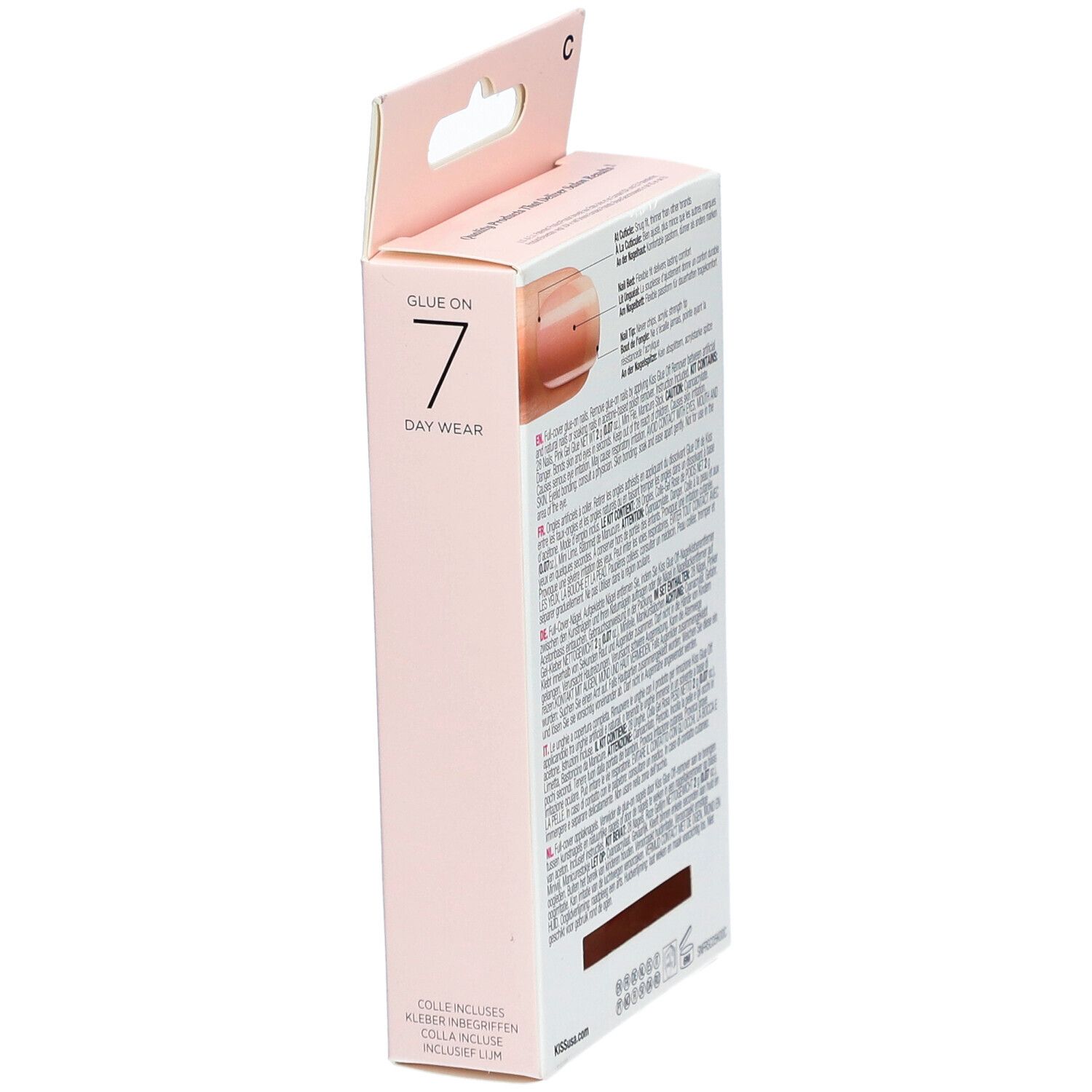 Kiss Salon Acrylic Kit Faux Ongles French Nude