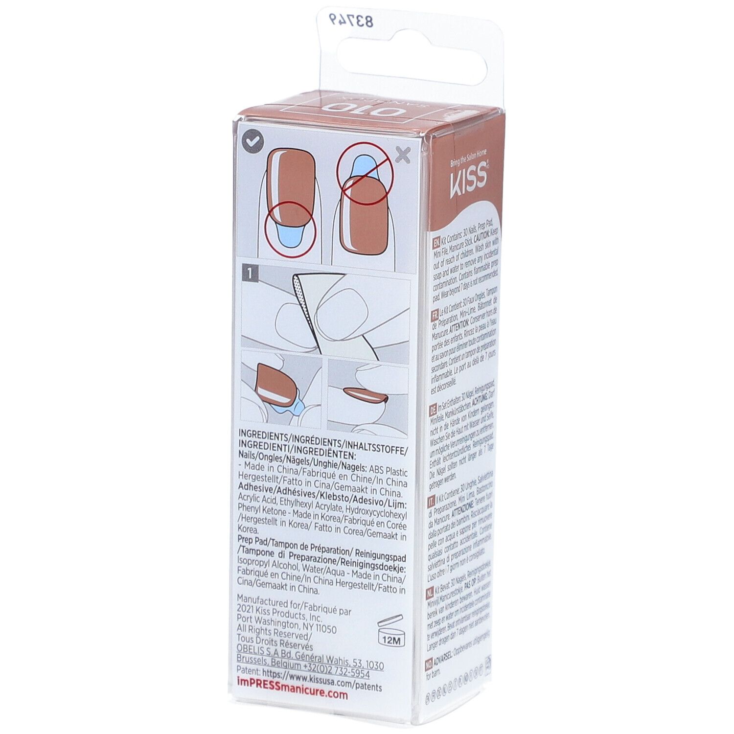 KISS ImPress Color Kit Faux-Ongles Gel Prêt à porter - Bac à Sable