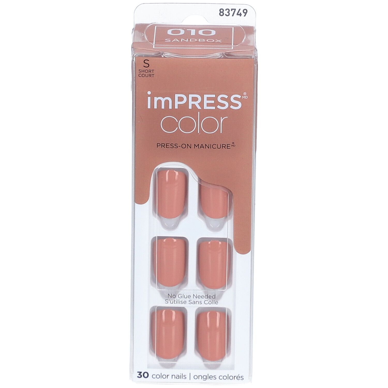 KISS ImPress Color Kit Faux-Ongles Gel Prêt à porter - Bac à Sable