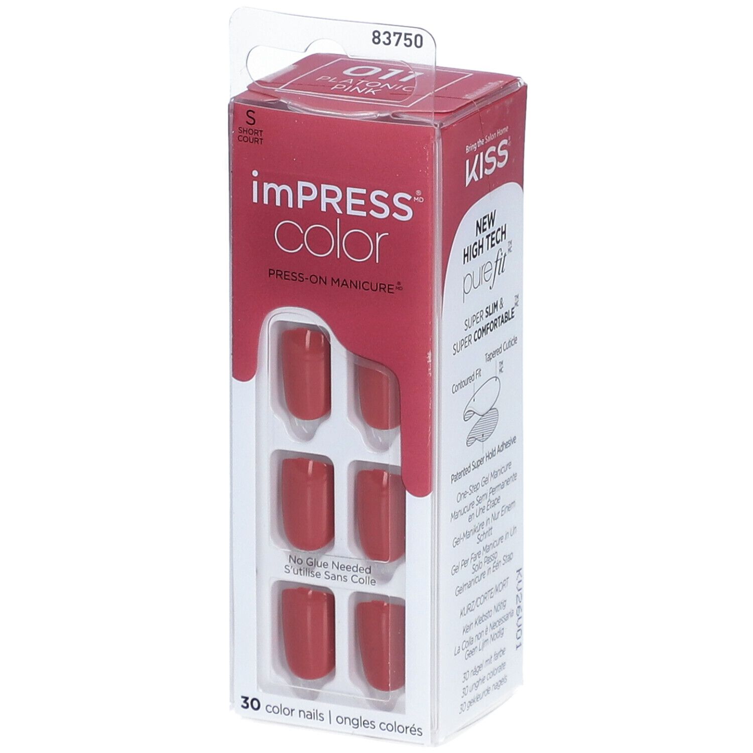 KISS Impress Color Kit Faux-Ongles Gel – Rose Court