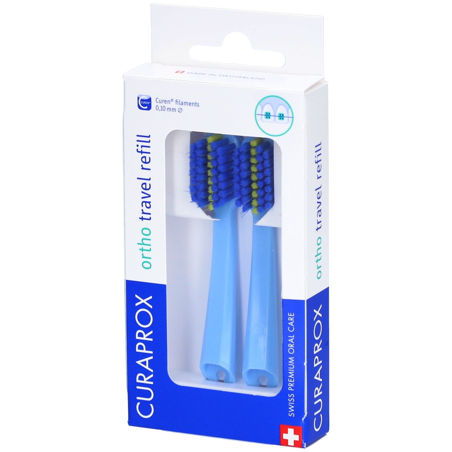 Curaprox CS 5460 Travel Set Ortho Recharge Bleu