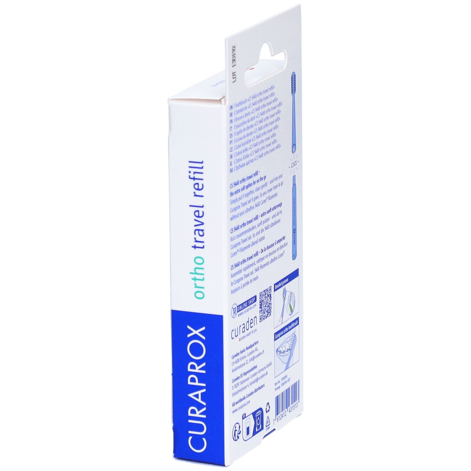 Curaprox CS 5460 Travel Set Ortho Recharge Bleu