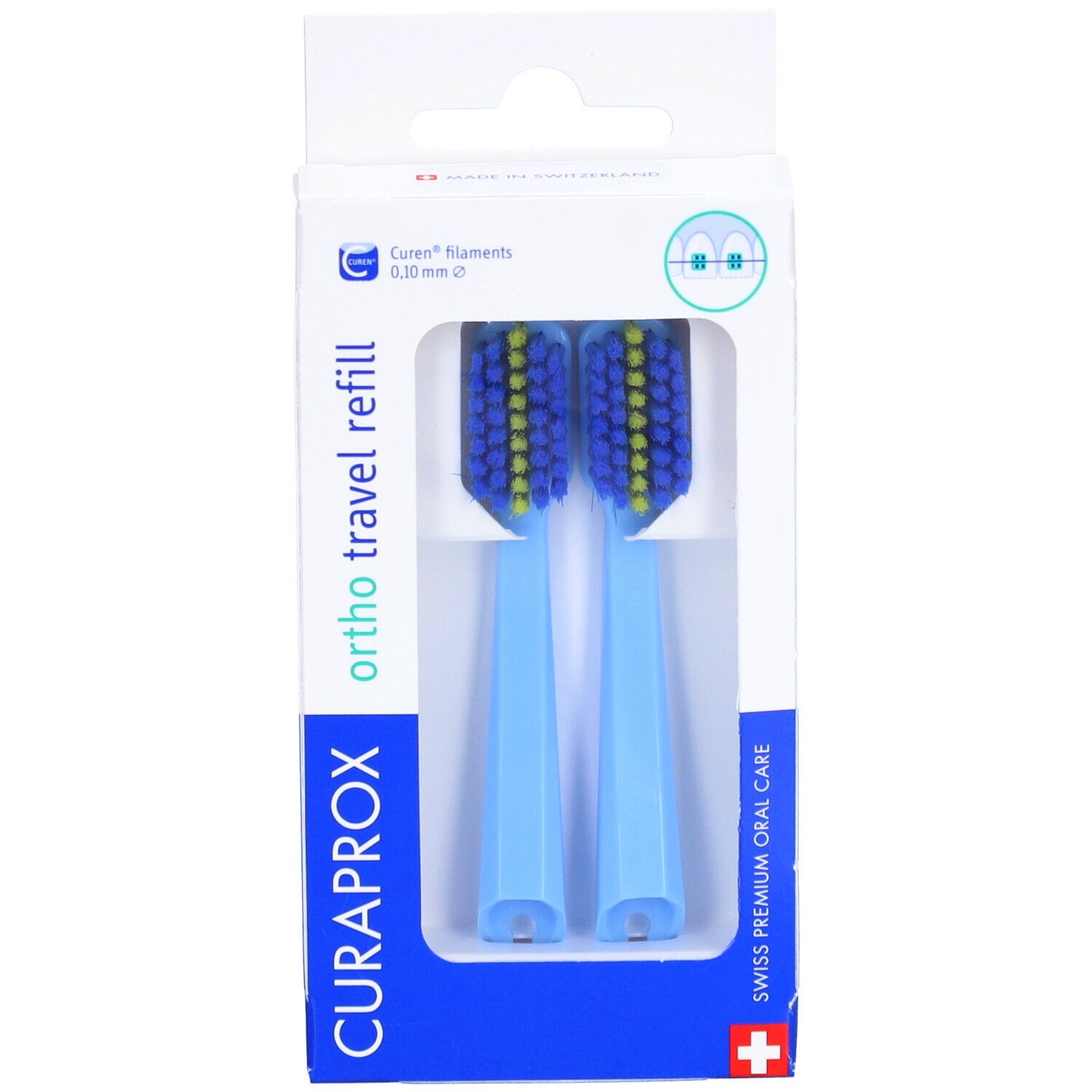 Curaprox CS 5460 Travel Set Ortho Recharge Bleu