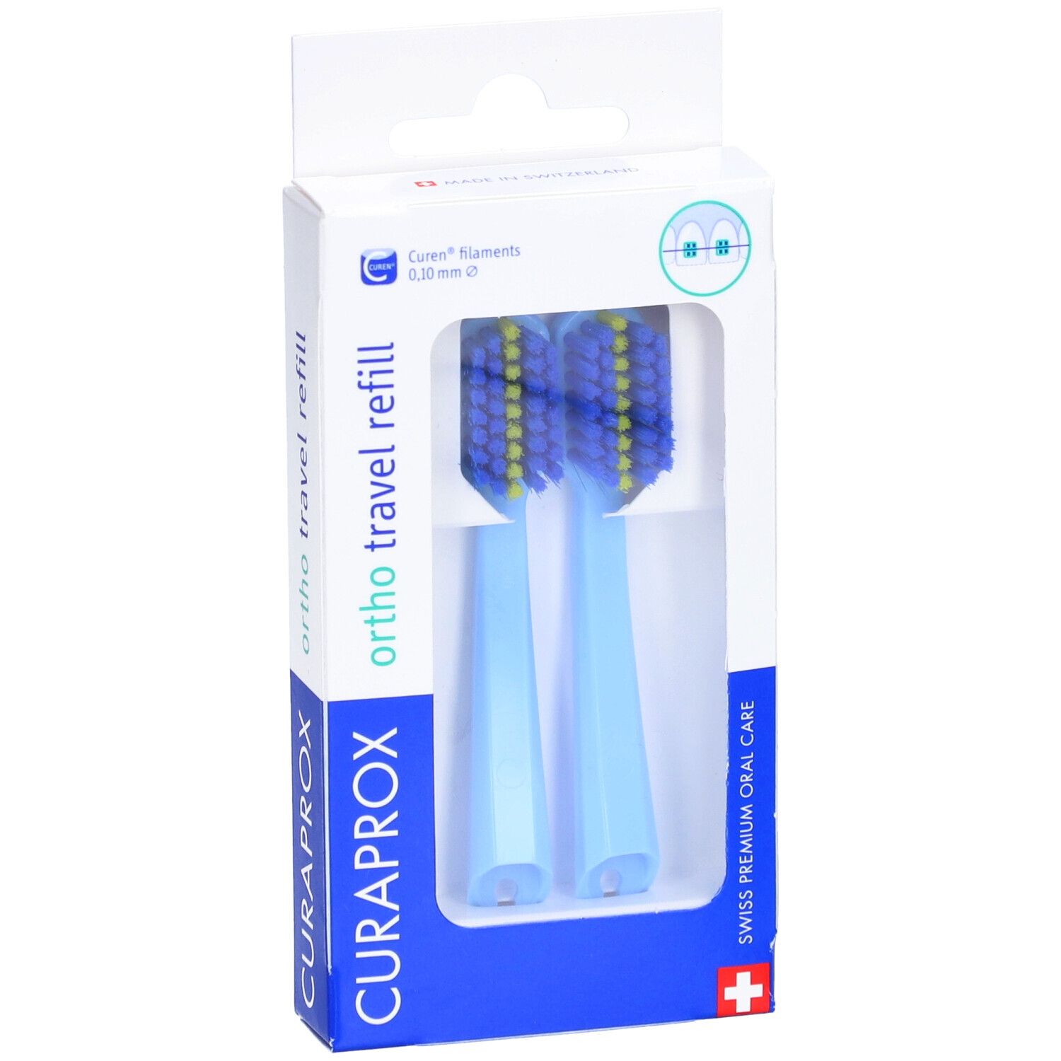 Curaprox CS 5460 Travel Set Ortho Recharge Bleu