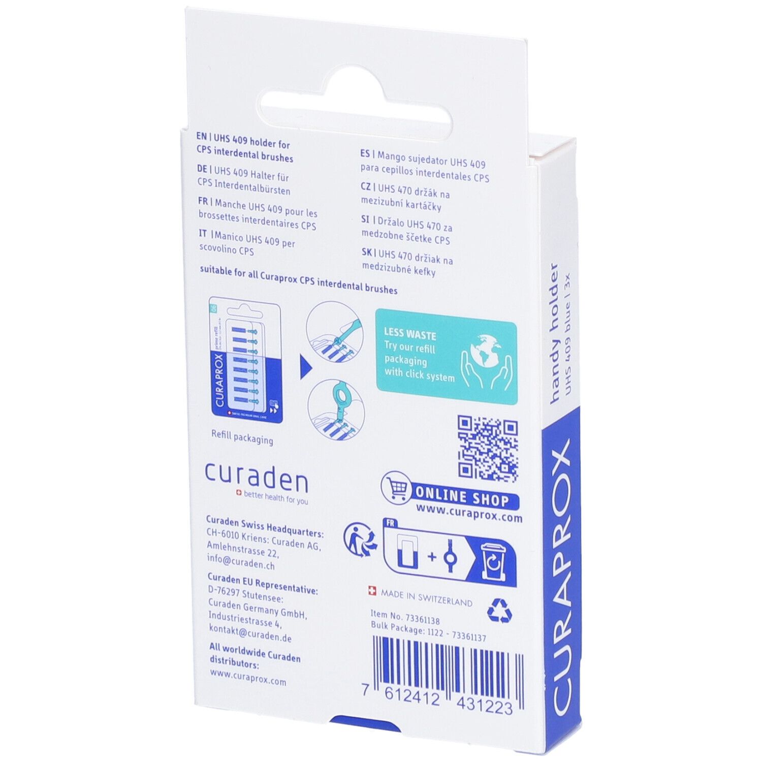 CURAPROX Handgrepen voor interdentale ragers x3