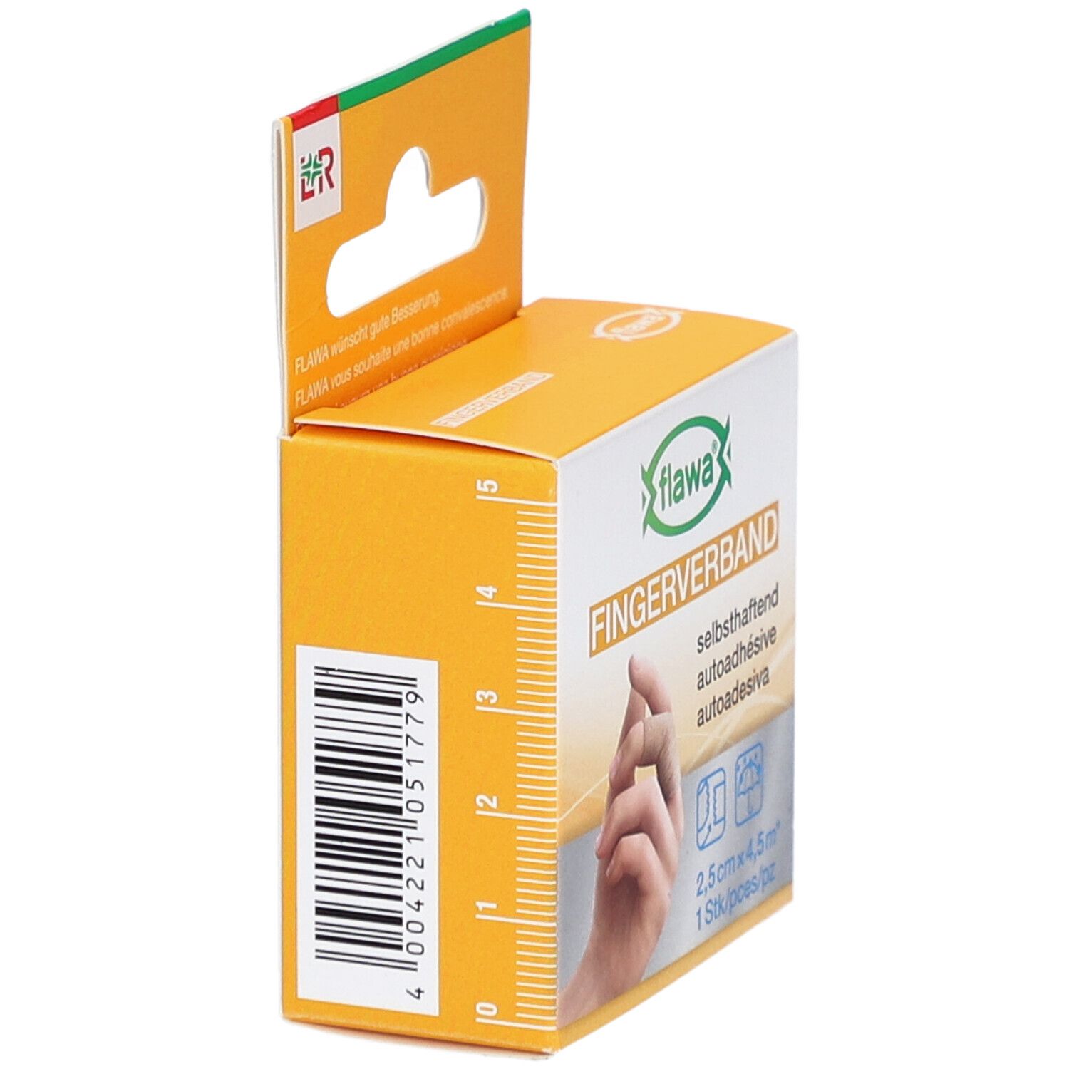 FLAWA vingerverband zelfklevend fixatieverband voor vingers 2,5 cm x 4,5 m