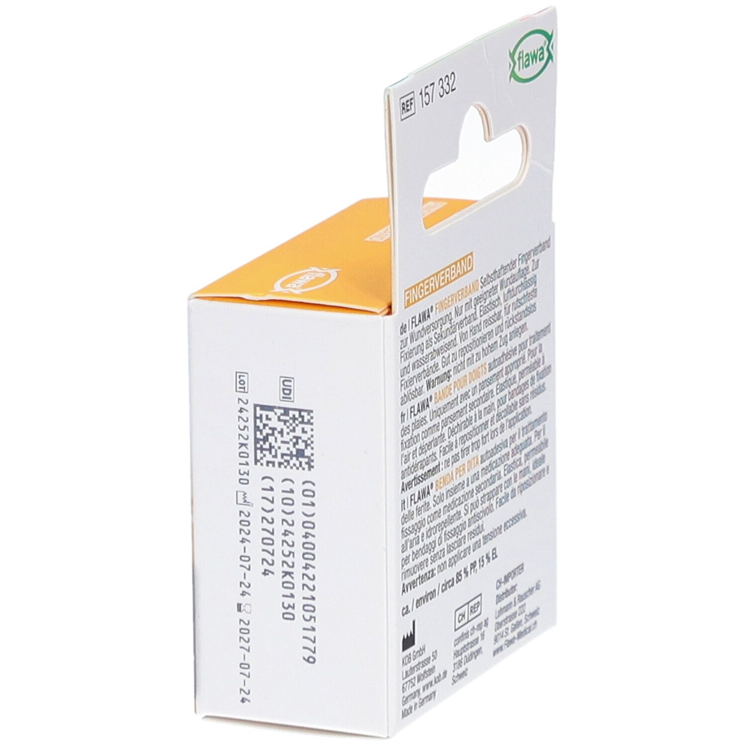 FLAWA vingerverband zelfklevend fixatieverband voor vingers 2,5 cm x 4,5 m