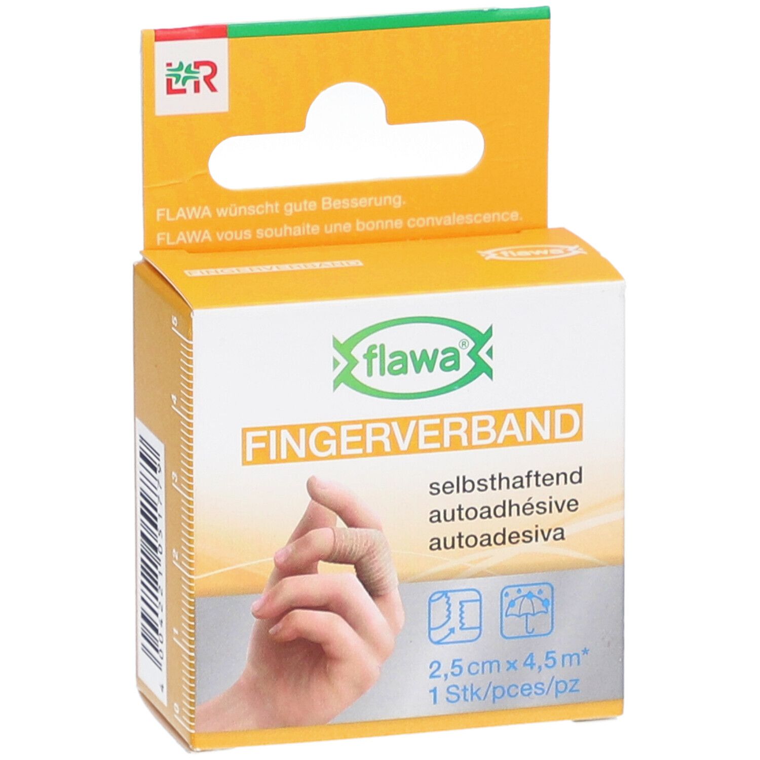 FLAWA vingerverband zelfklevend fixatieverband voor vingers 2,5 cm x 4,5 m