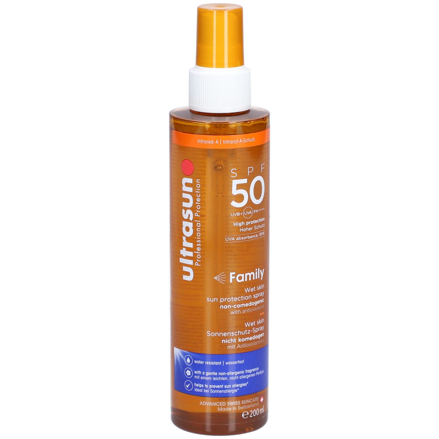 Ultrasun Family Wet Skin Spray Solaire SPF50