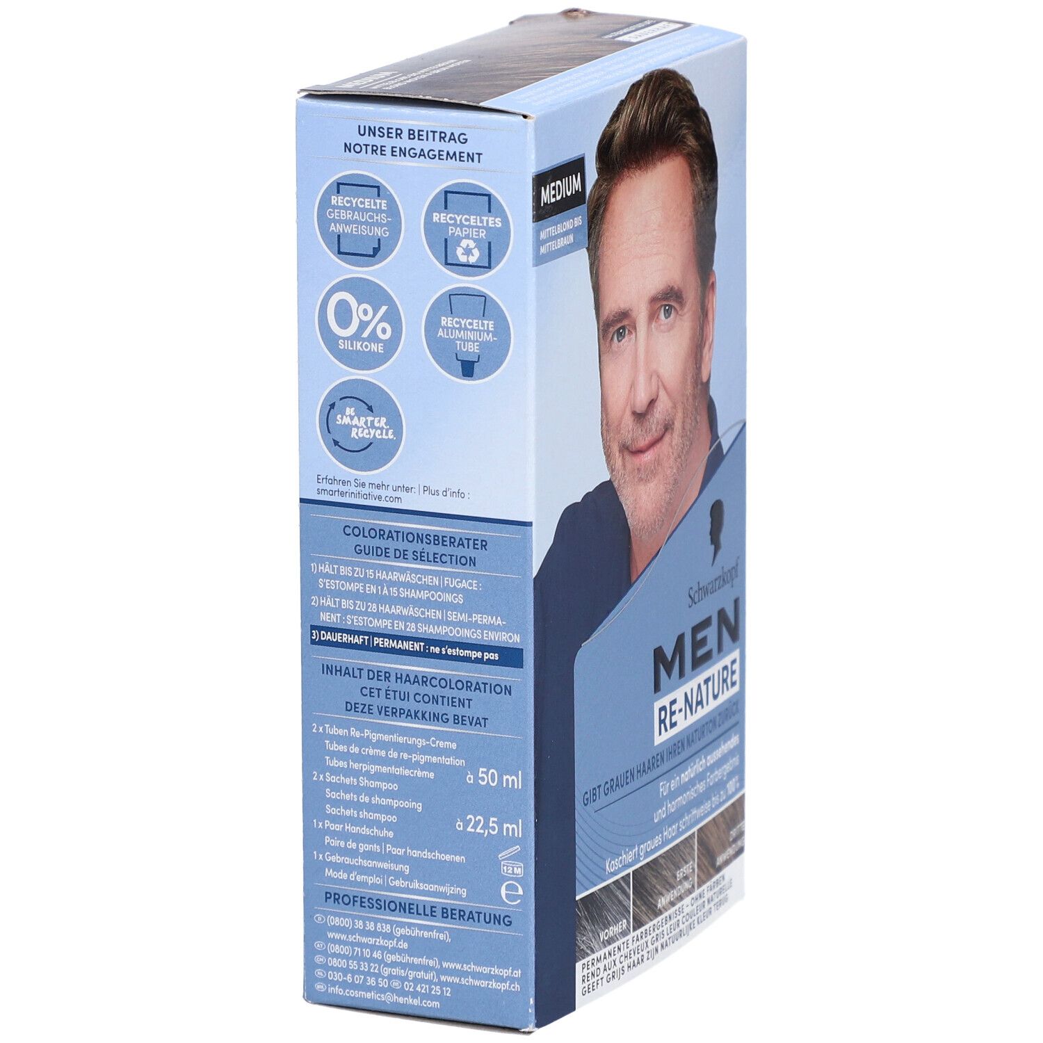 Schwarzkopf Re-Nature Haarkleuring Man Medium