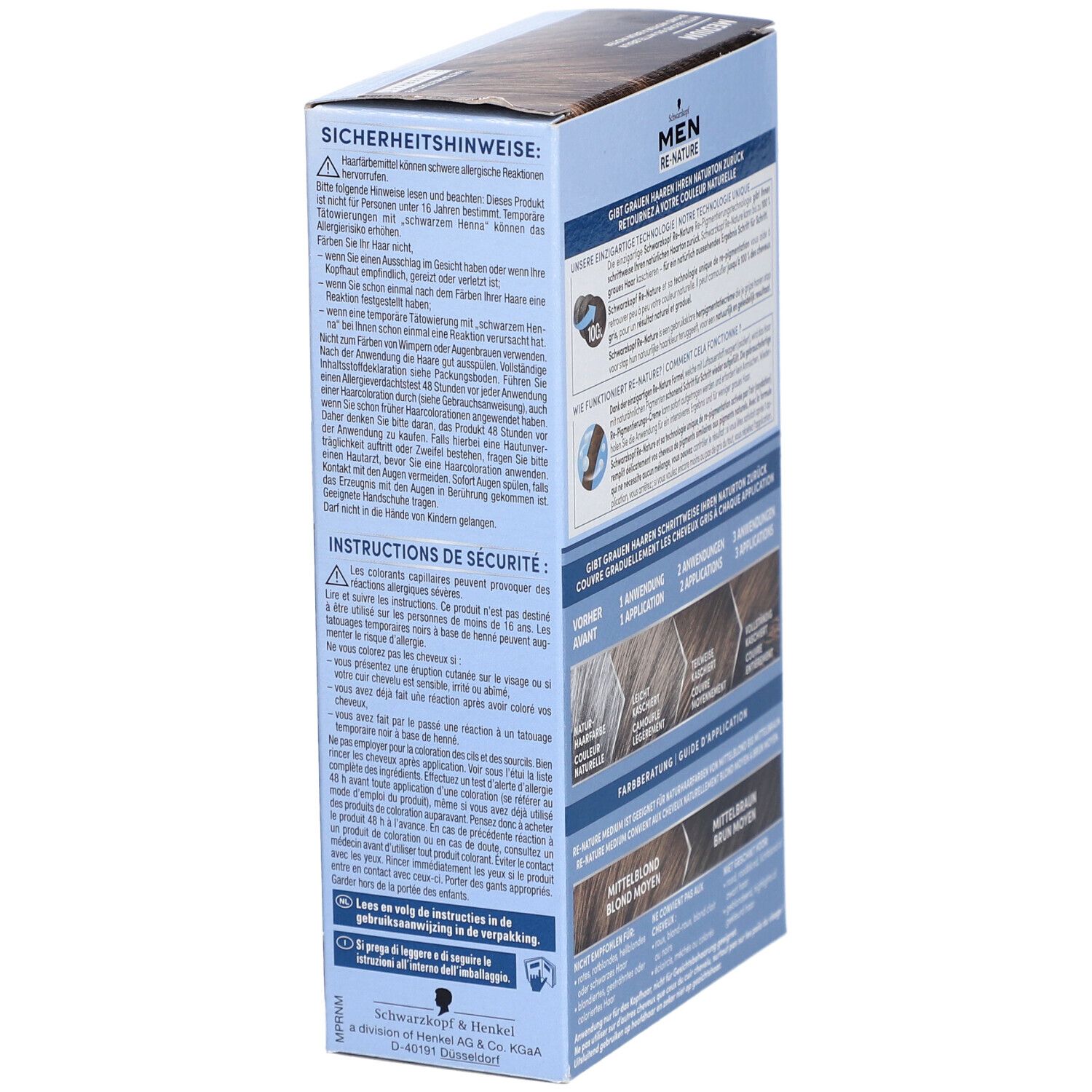 Schwarzkopf Re-Nature Haarkleuring Man Medium