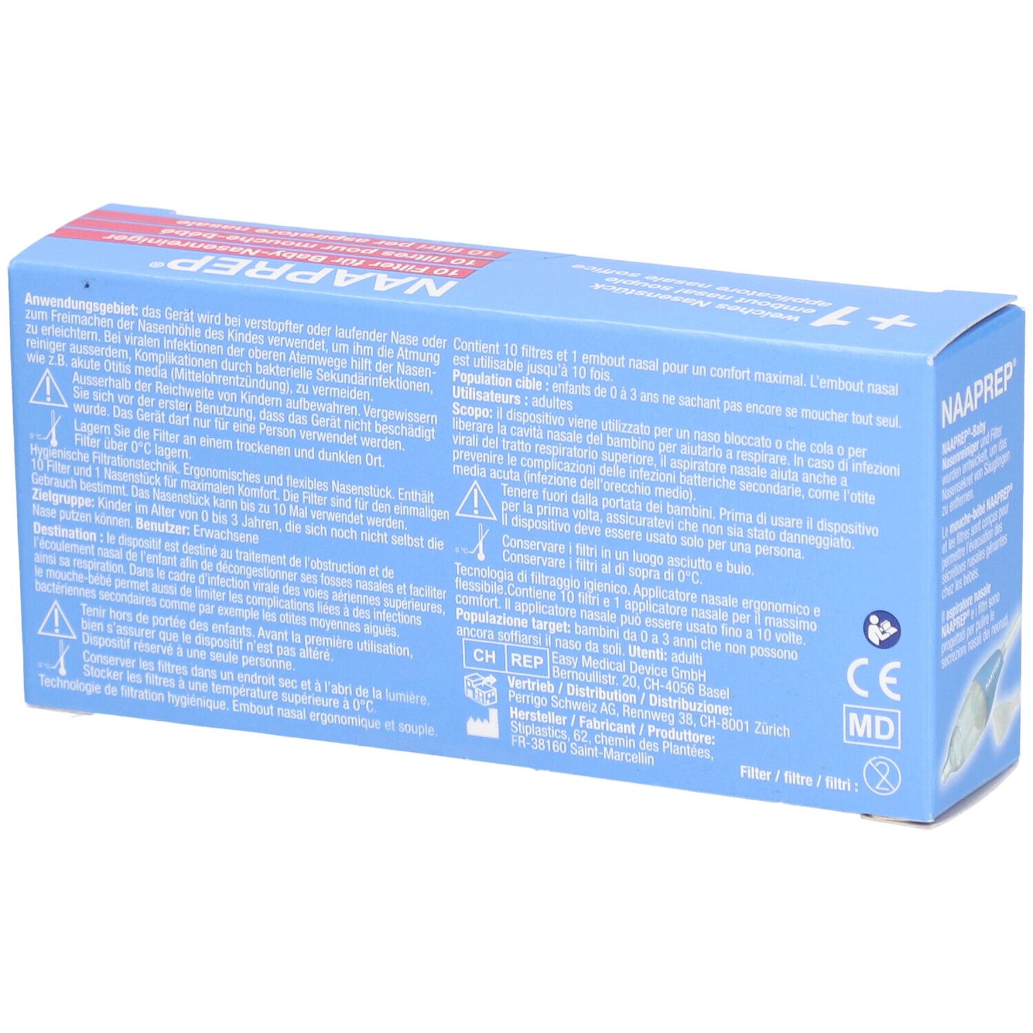 NAAPREP® Filtres pour mouche-bébé + Embout nasal souple