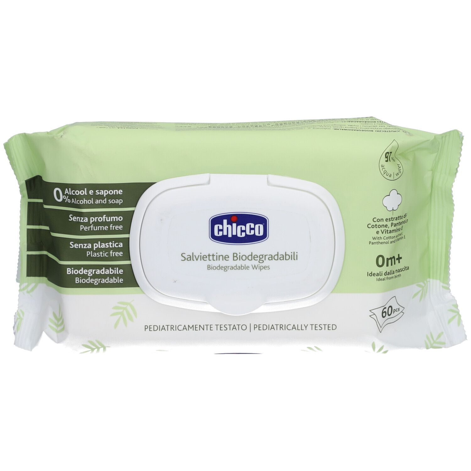 Chicco® Lingettes nettoyantes biodégradables